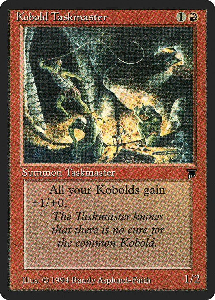 Kobold Taskmaster — Legends — Magic: The Gathering