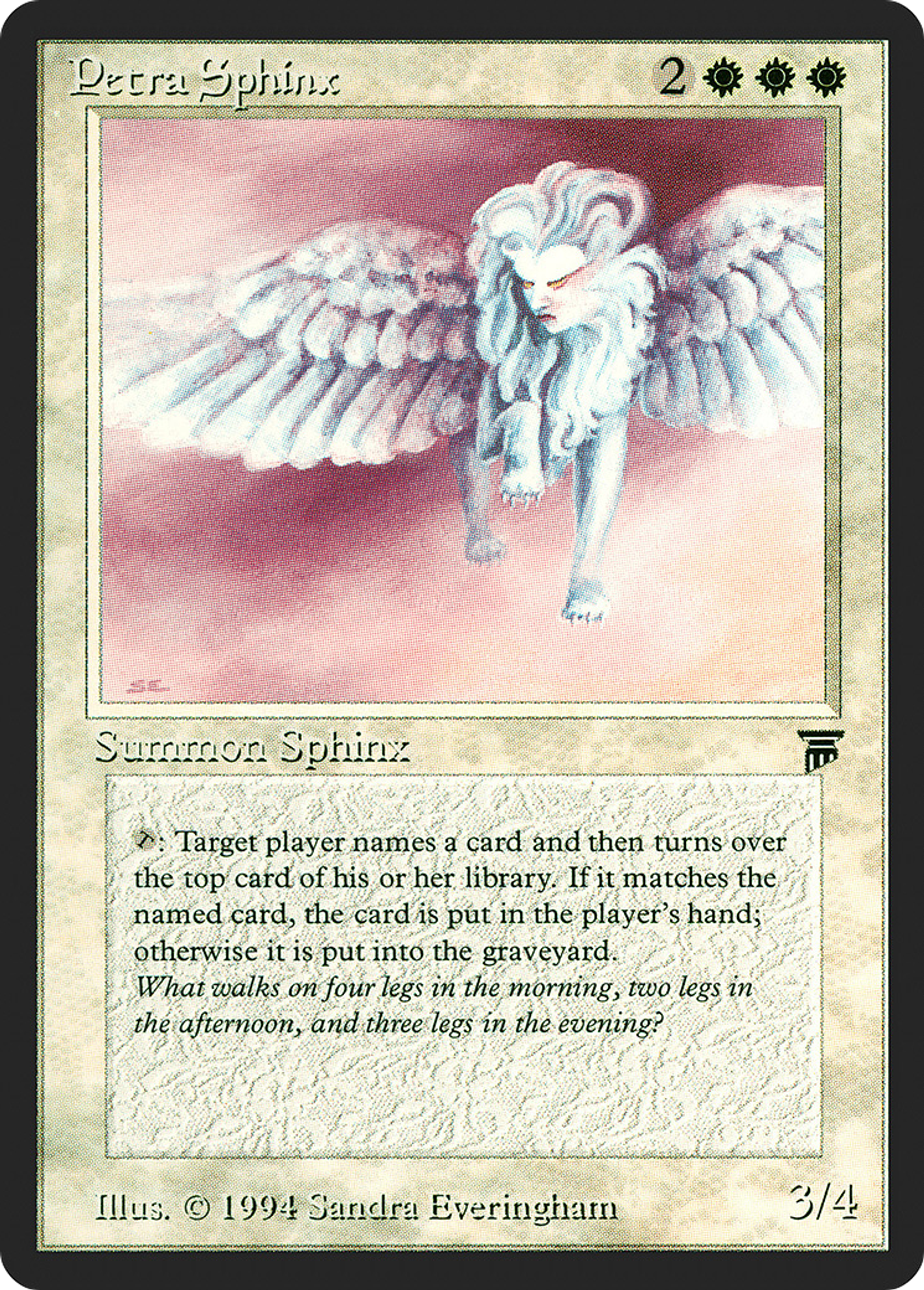 Petra Sphinx — Legends — Magic: The Gathering