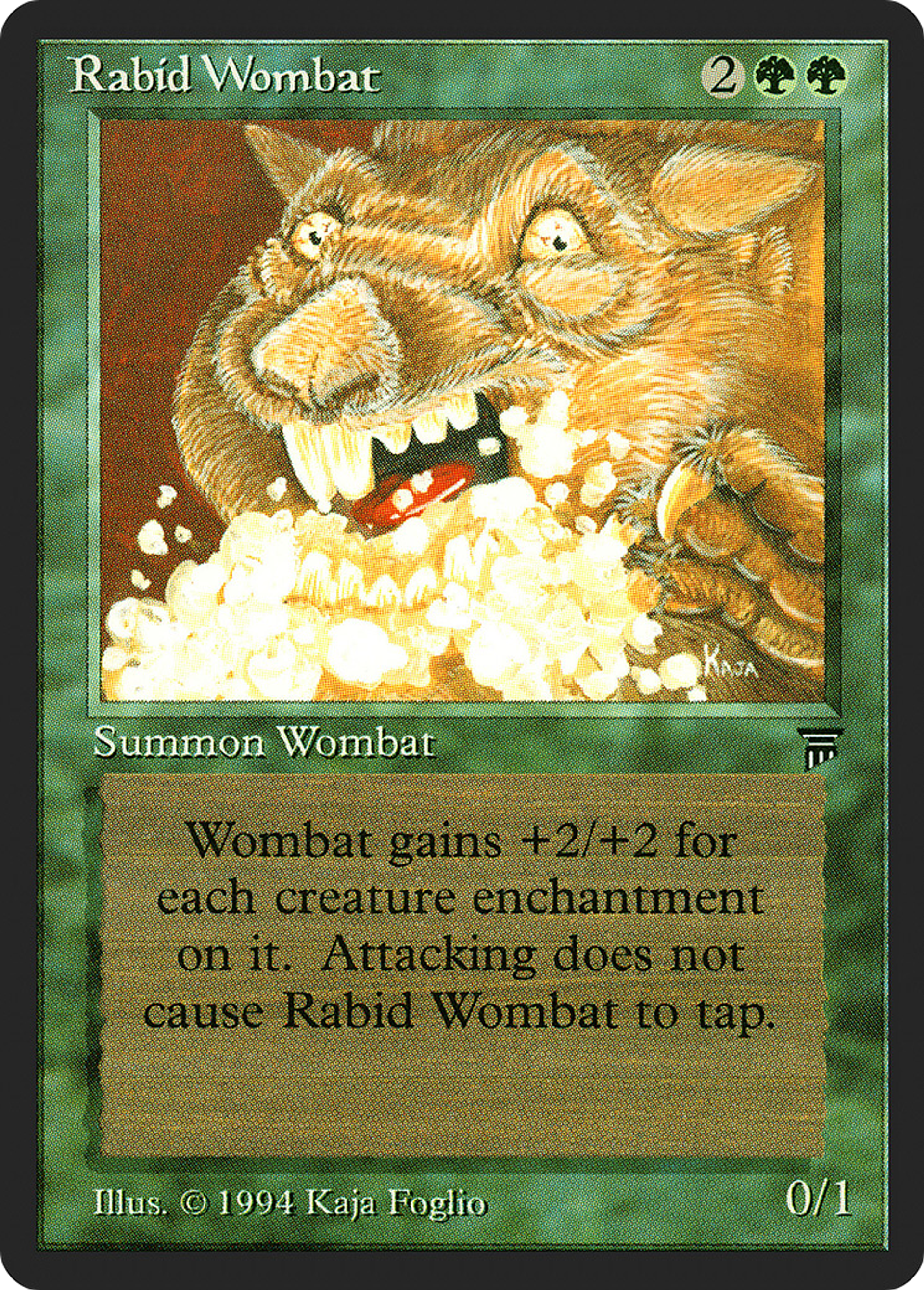 Rabid Wombat — Legends — Magic: The Gathering