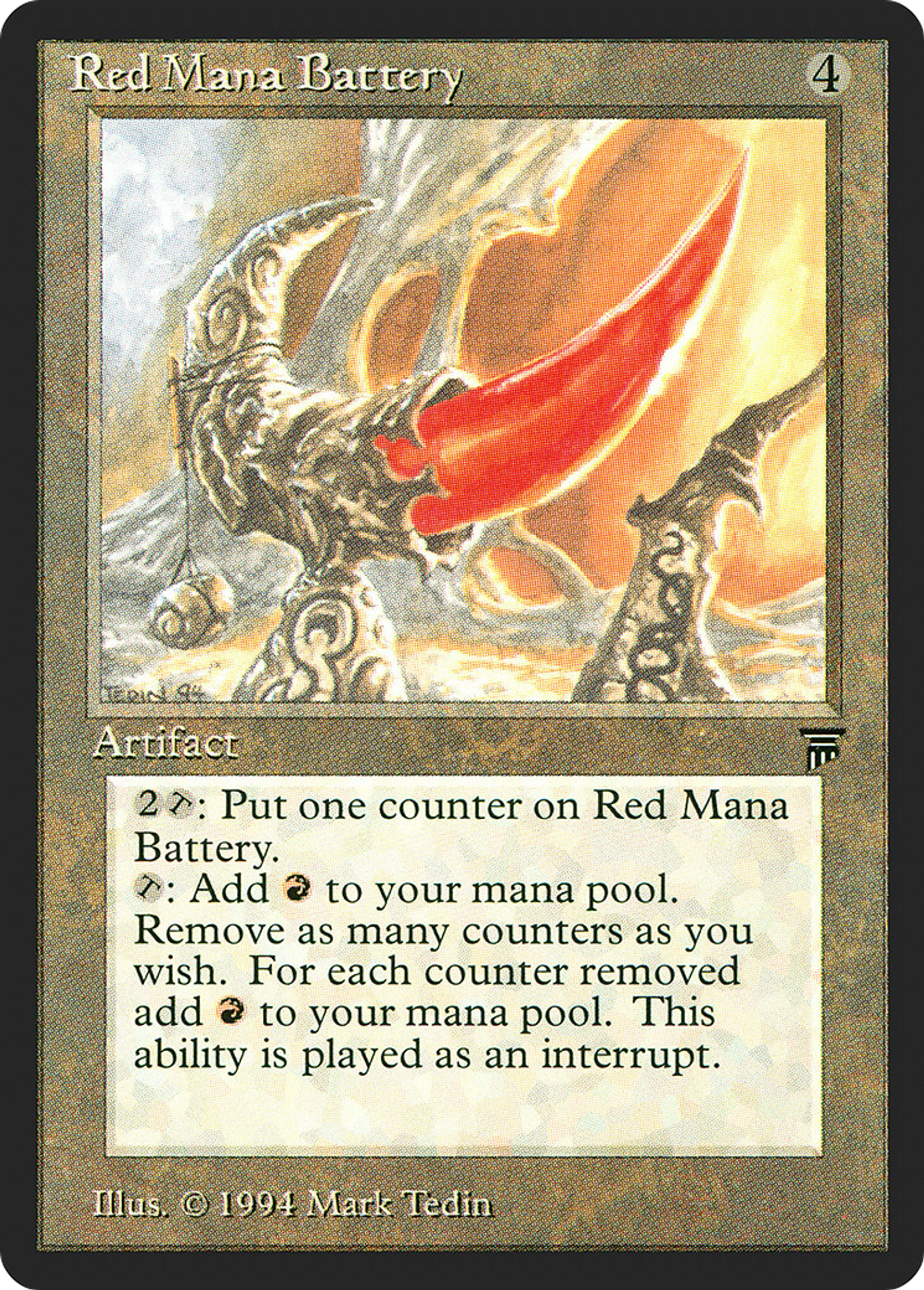 Red Mana Battery — Legends — Magic: The Gathering