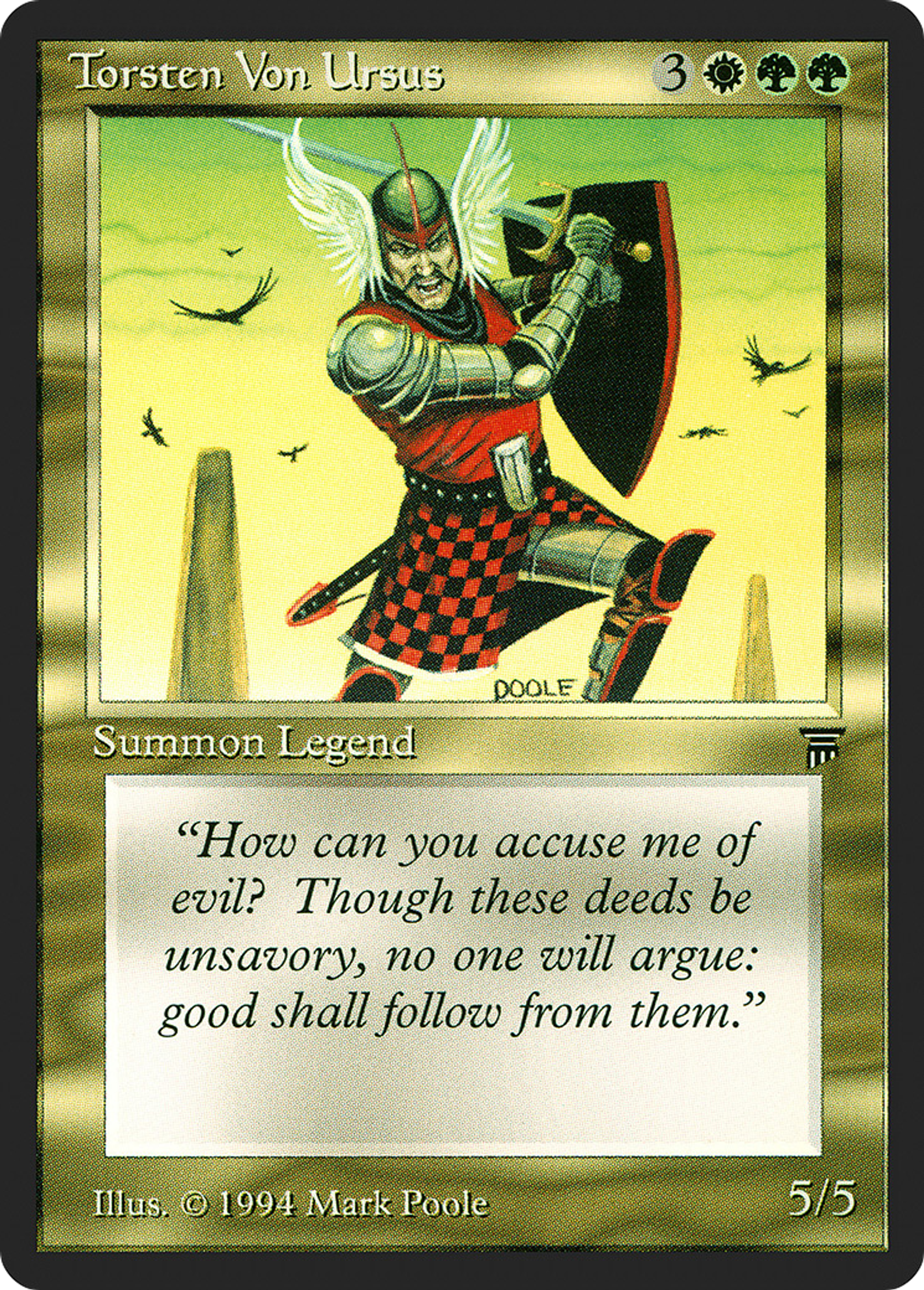 Torsten Von Ursus — Legends — Magic: The Gathering