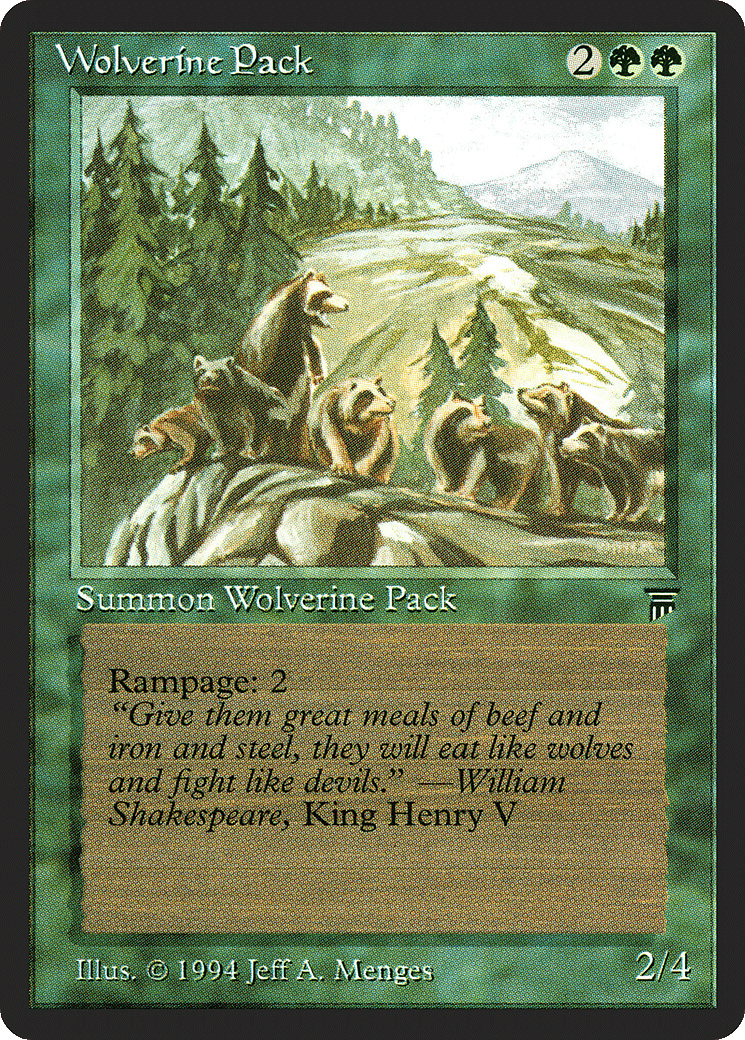 Wolverine Pack — Legends — Magic: The Gathering