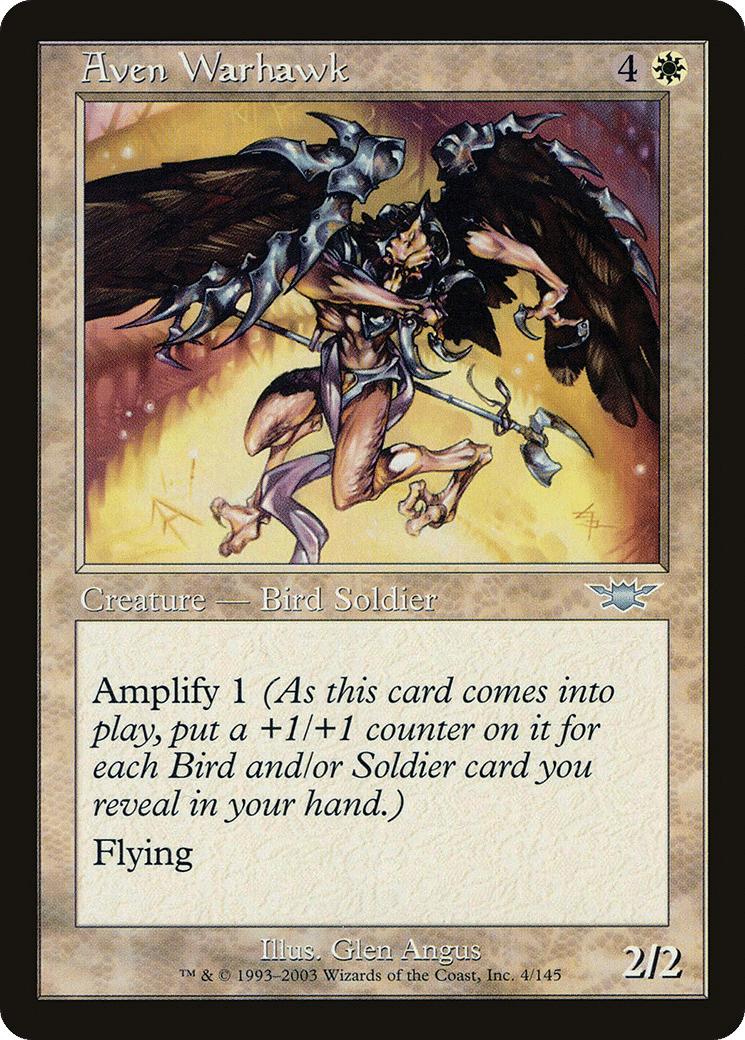 Aven Warhawk — Legions — Magic: The Gathering