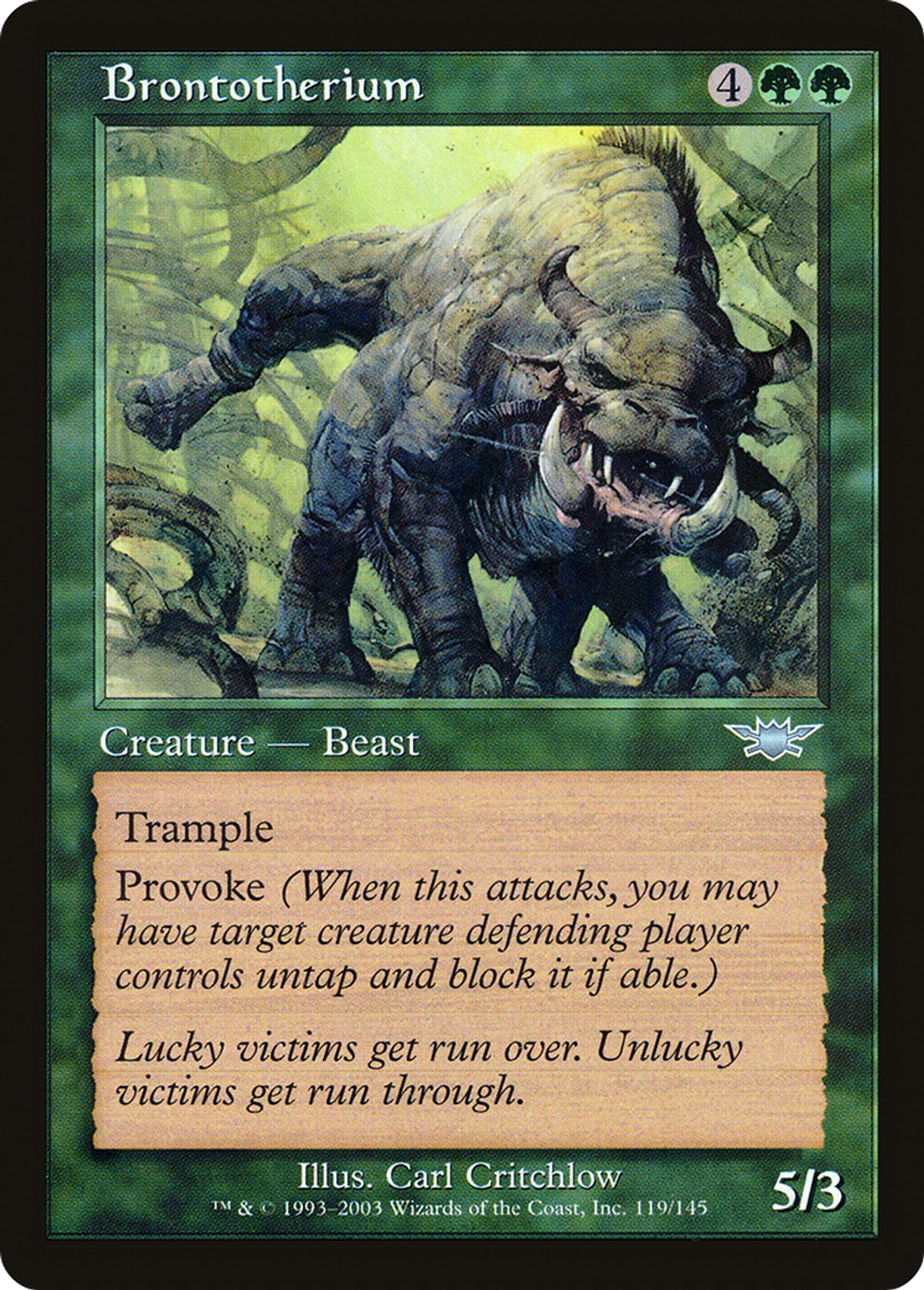 Brontothère — Legions — Magic: The Gathering