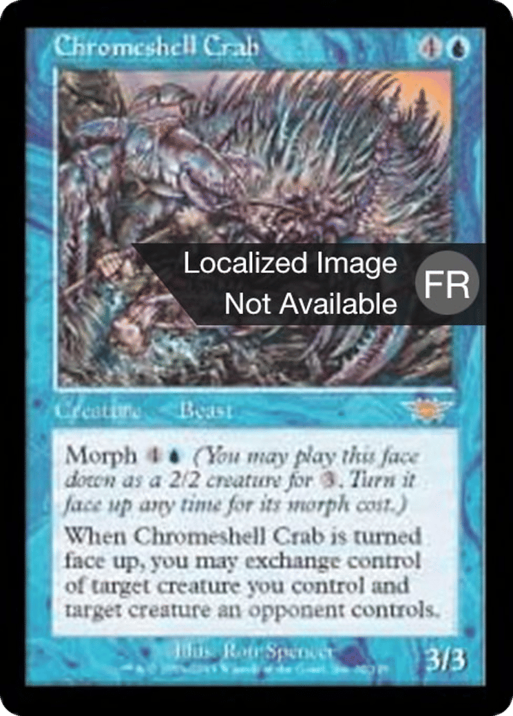 Crabe à carapace de chrome — Legions — Magic: The Gathering