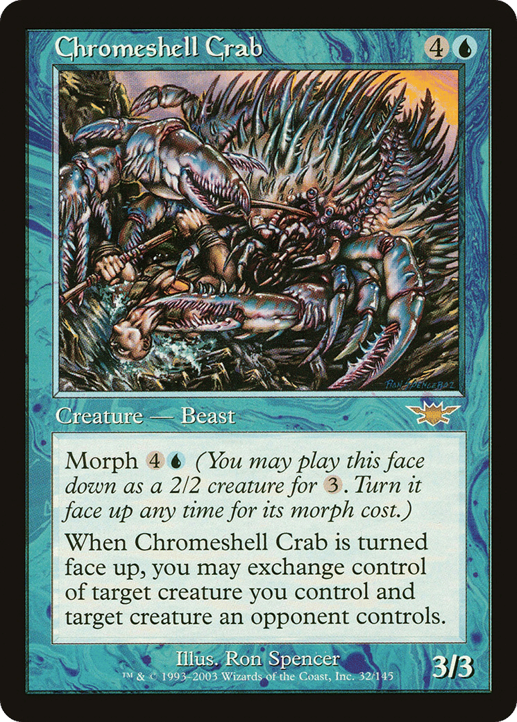 Chromeshell Crab — Legions — Magic: The Gathering