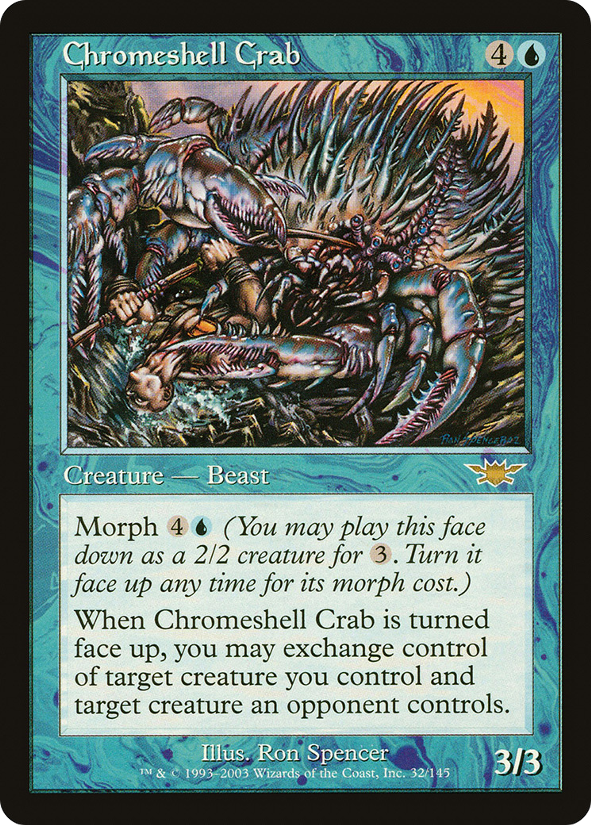 Chromeshell Crab — Legions — Magic: The Gathering