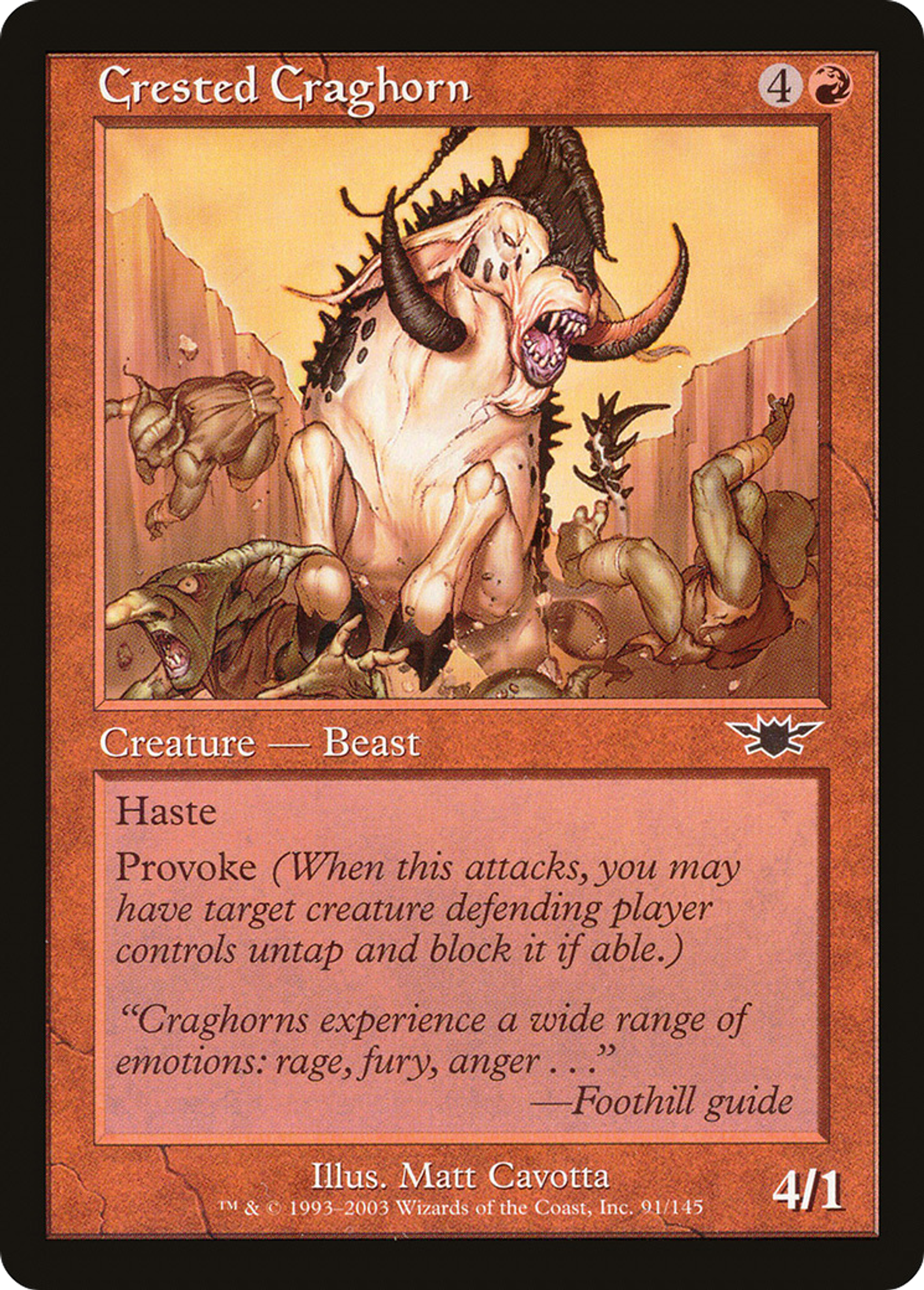 Corneroc à crête — Legions — Magic: The Gathering
