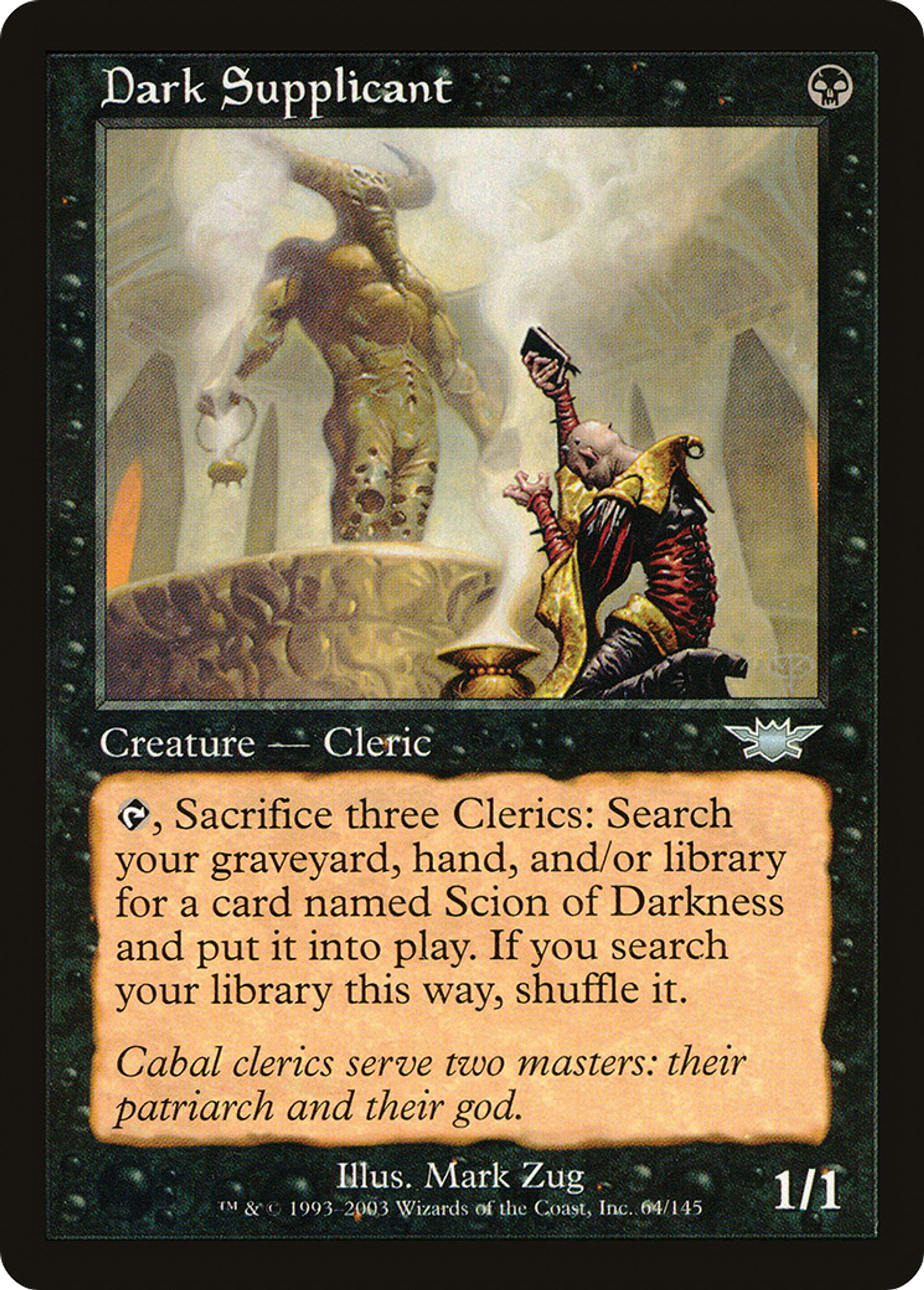 Obscur supplicateur — Legions — Magic: The Gathering