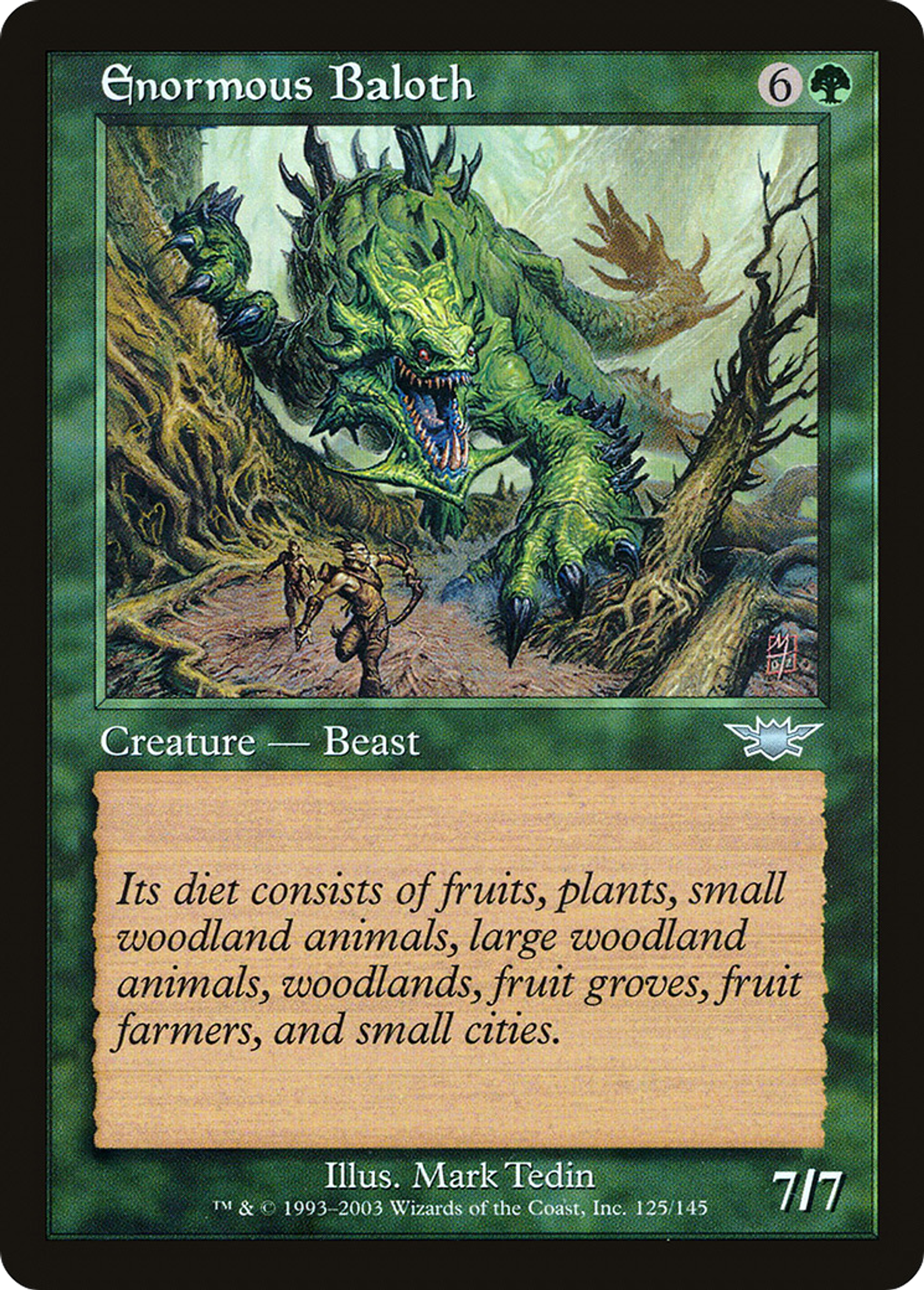 Baloth énorme — Legions — Magic: The Gathering