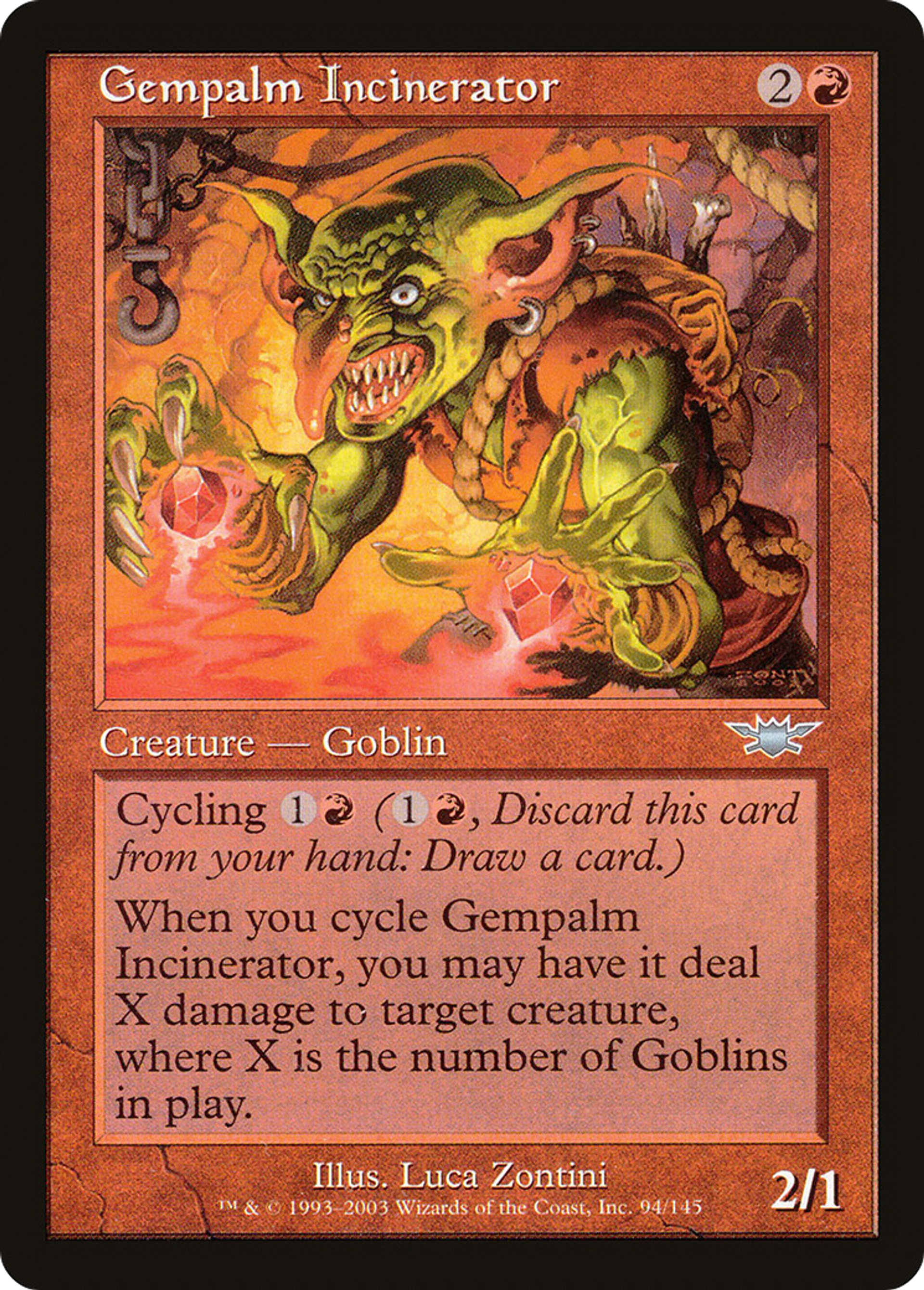 Gempalm Incinerator — Legions — Magic: The Gathering