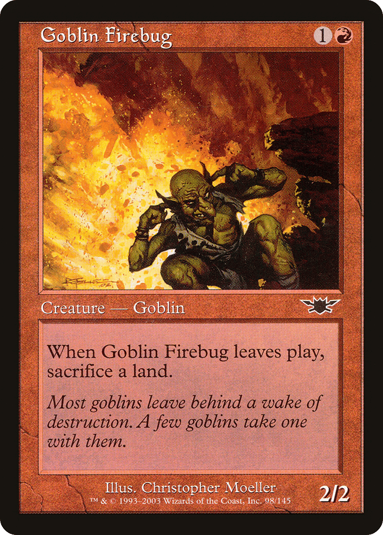 Goblin Firebug — Legions — Magic: The Gathering