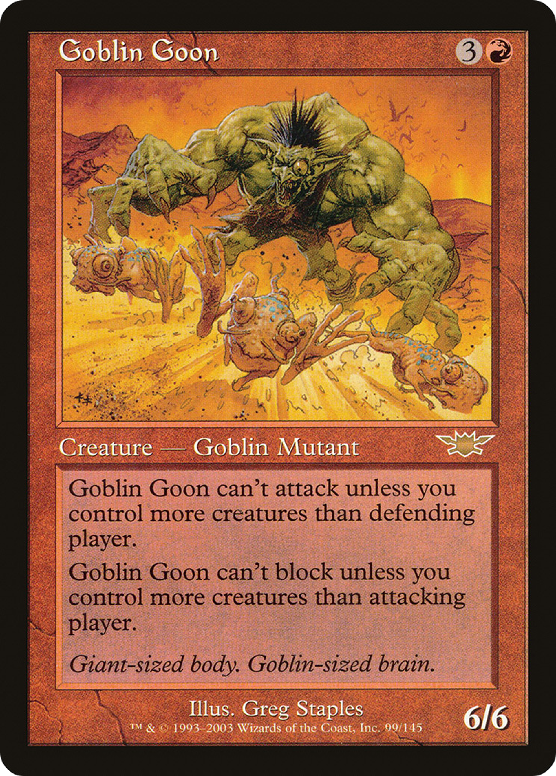 Goblin Goon — Legions — Magic: The Gathering
