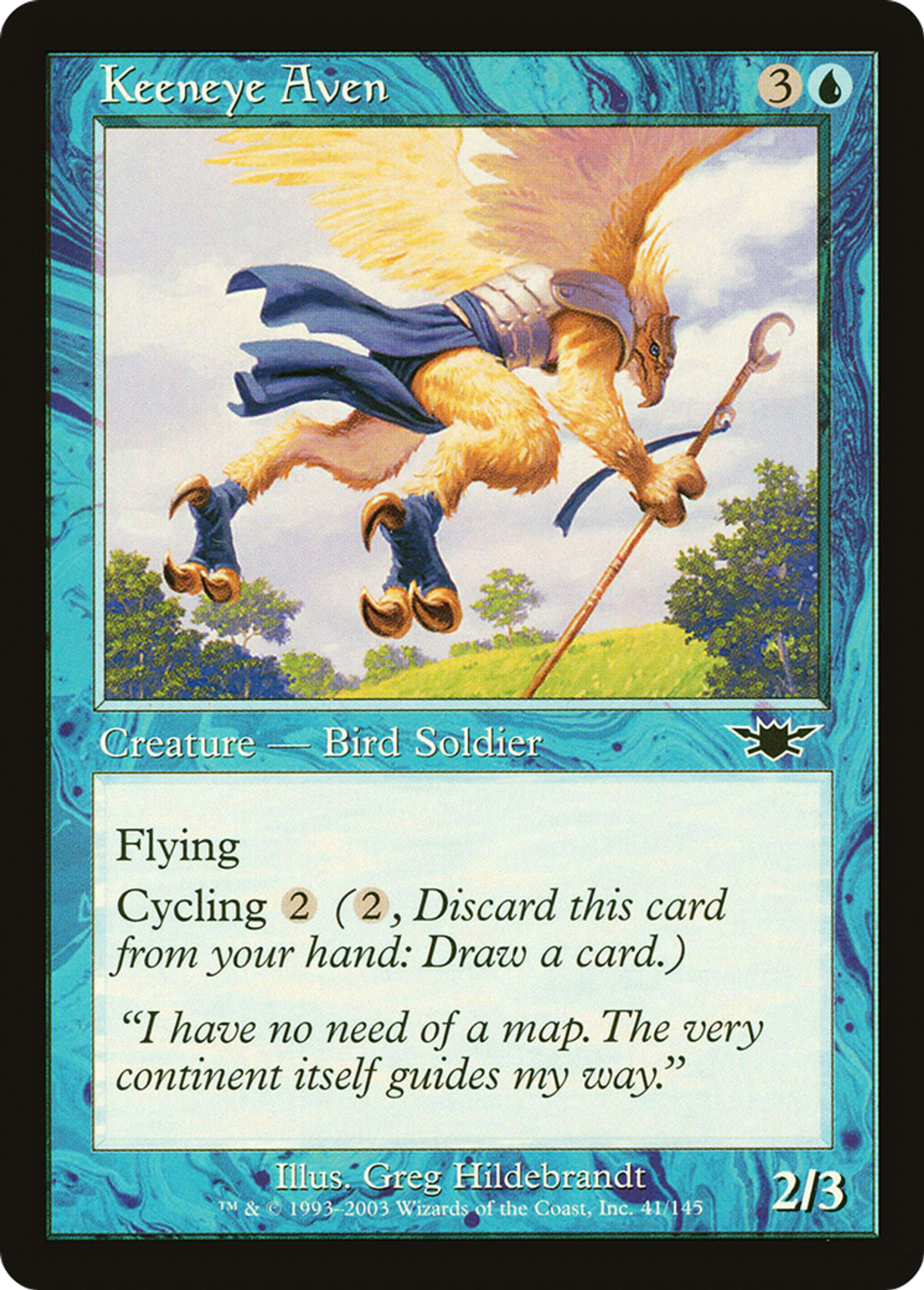 Keeneye Aven — Legions — Magic: The Gathering