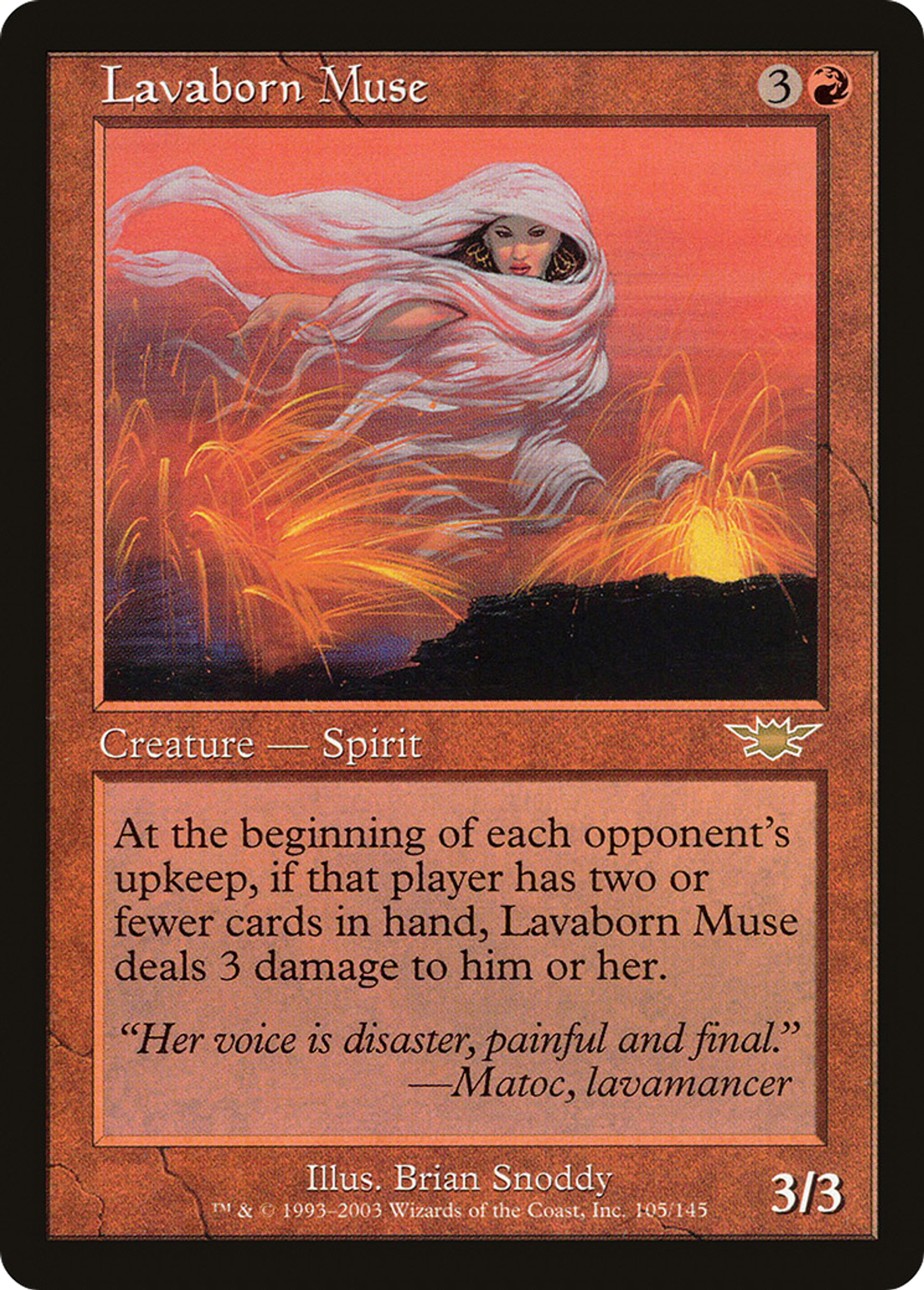 Muse née de la lave — Legions — Magic: The Gathering