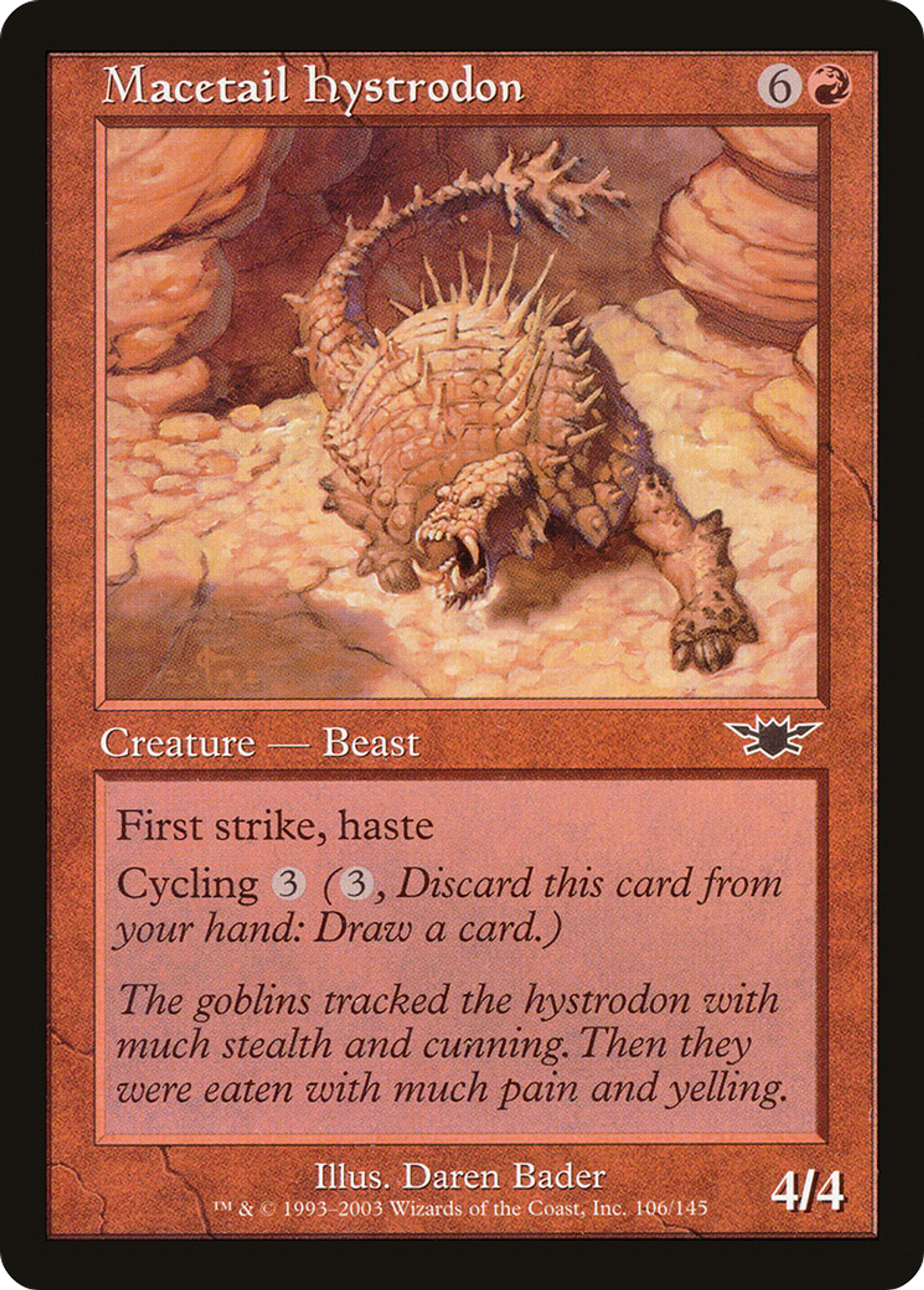 Hystrodon massequeue — Legions — Magic: The Gathering