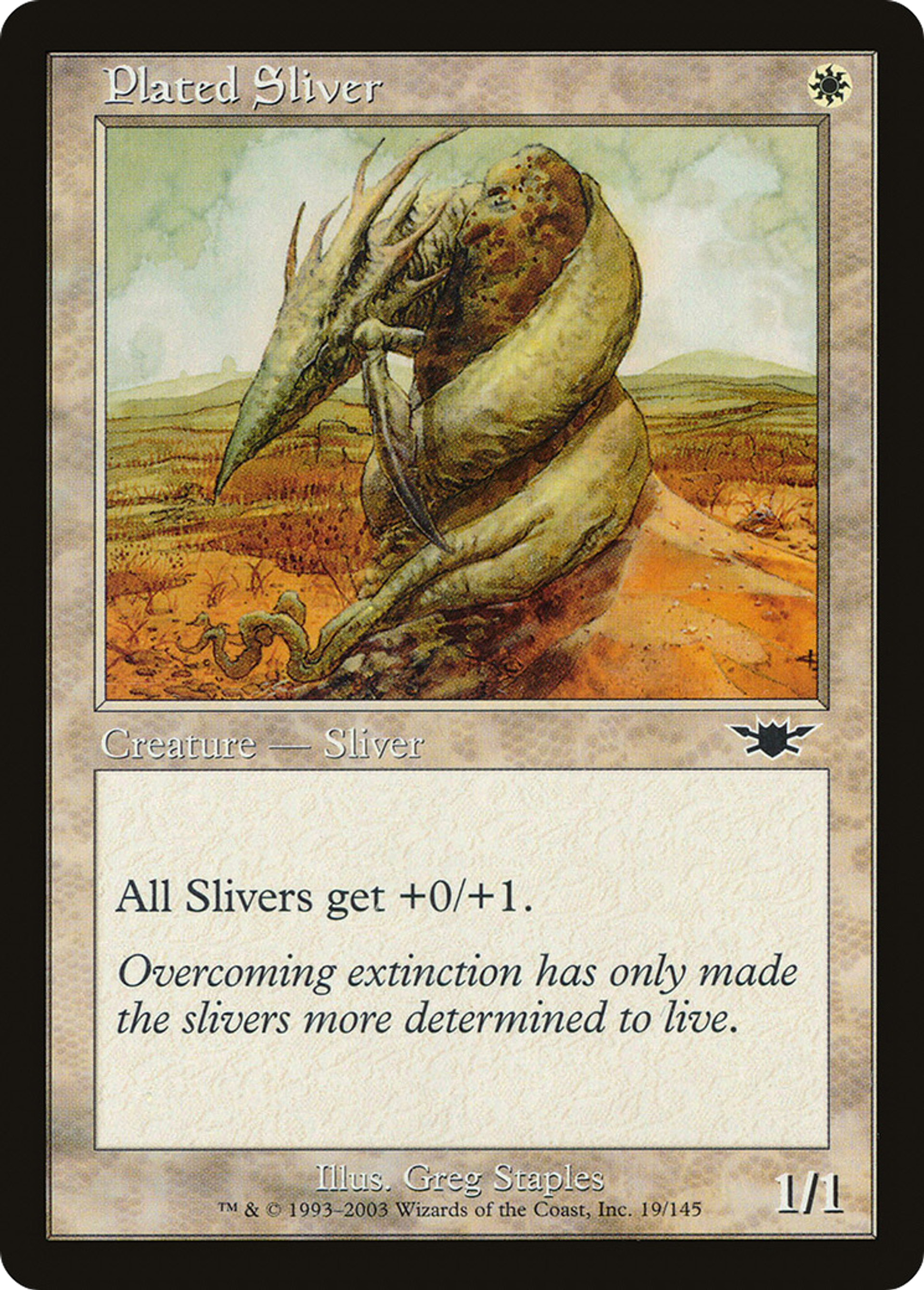 Plated Sliver — Legions — Magic: The Gathering