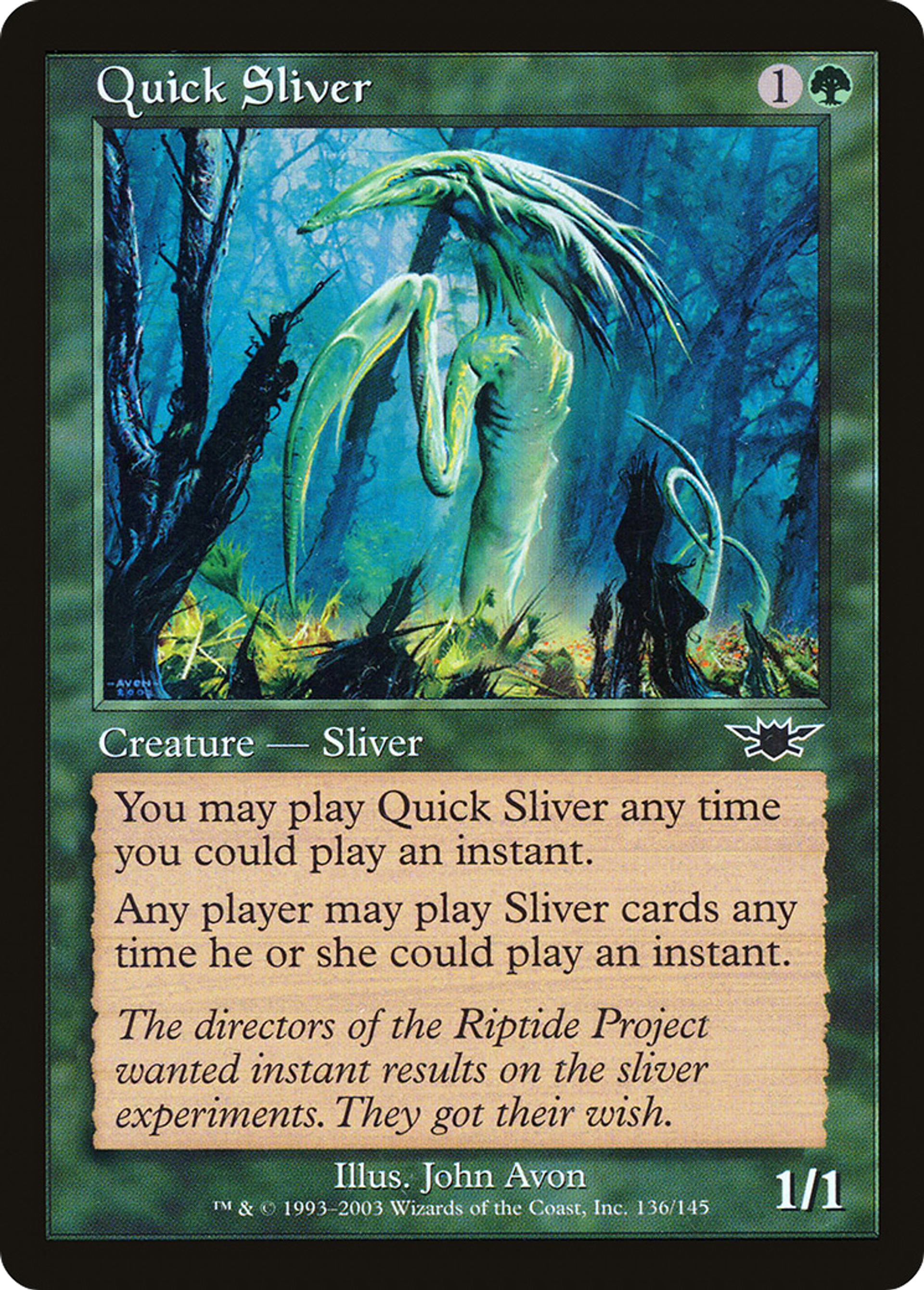 Slivoïde rapide — Legions — Magic: The Gathering