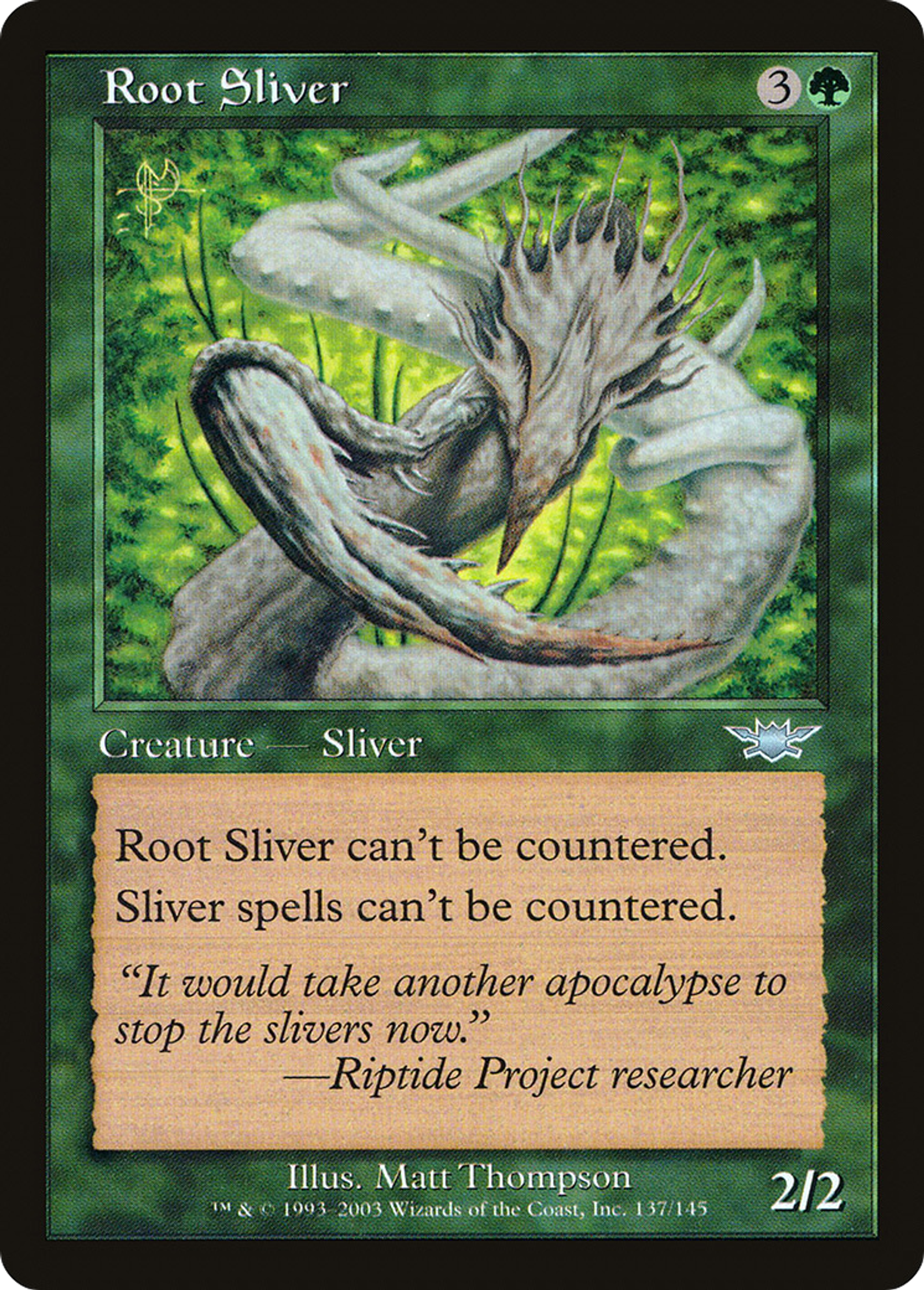 Slivoïde enraciné — Legions — Magic: The Gathering