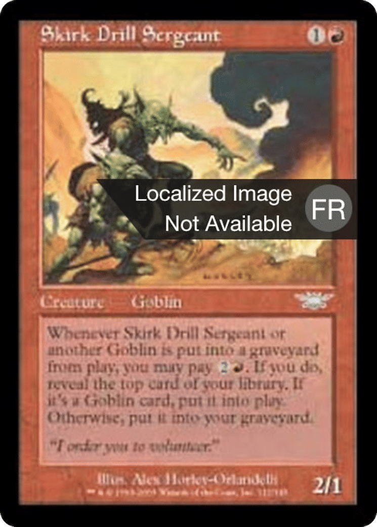 Sergent instructeur skirkien — Legions — Magic: The Gathering