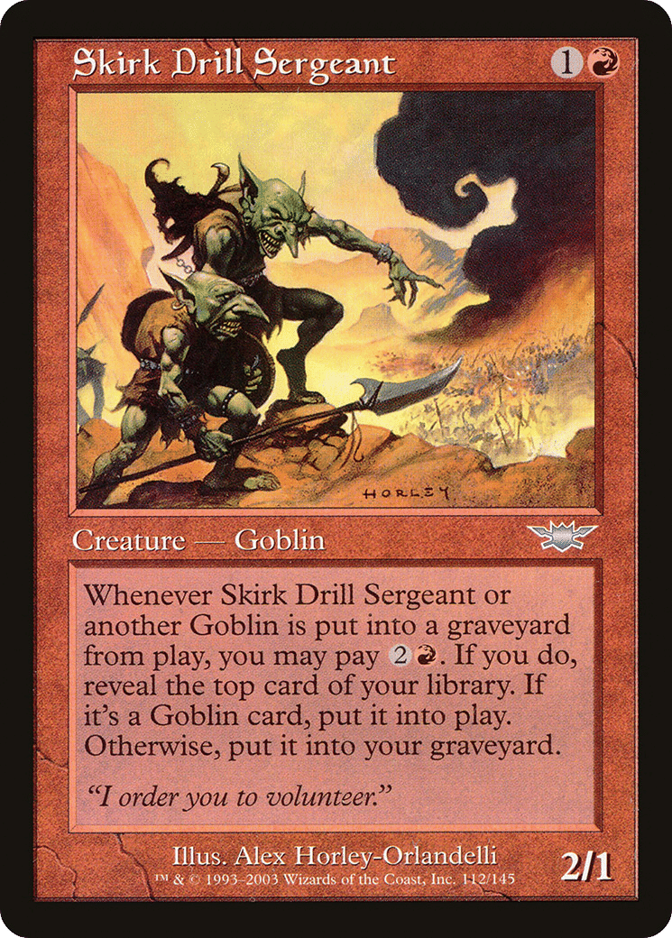 Skirk Drill Sergeant — Legions — Magic: The Gathering
