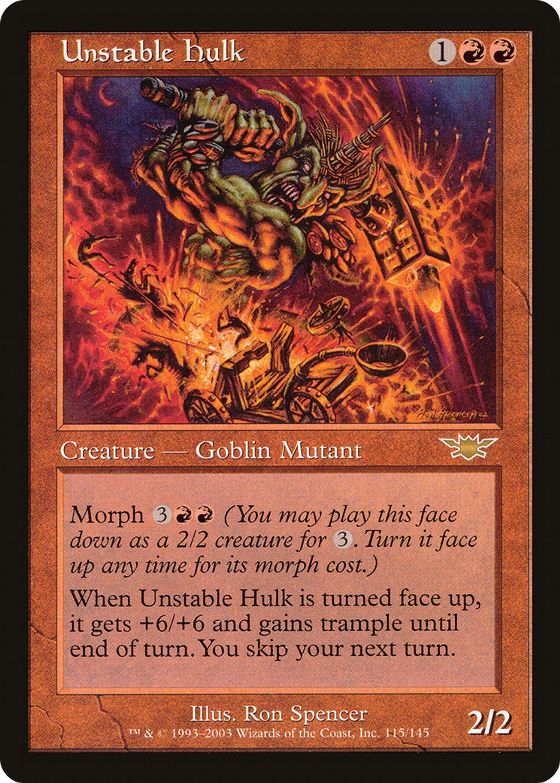 Carcasse instable — Legions — Magic: The Gathering