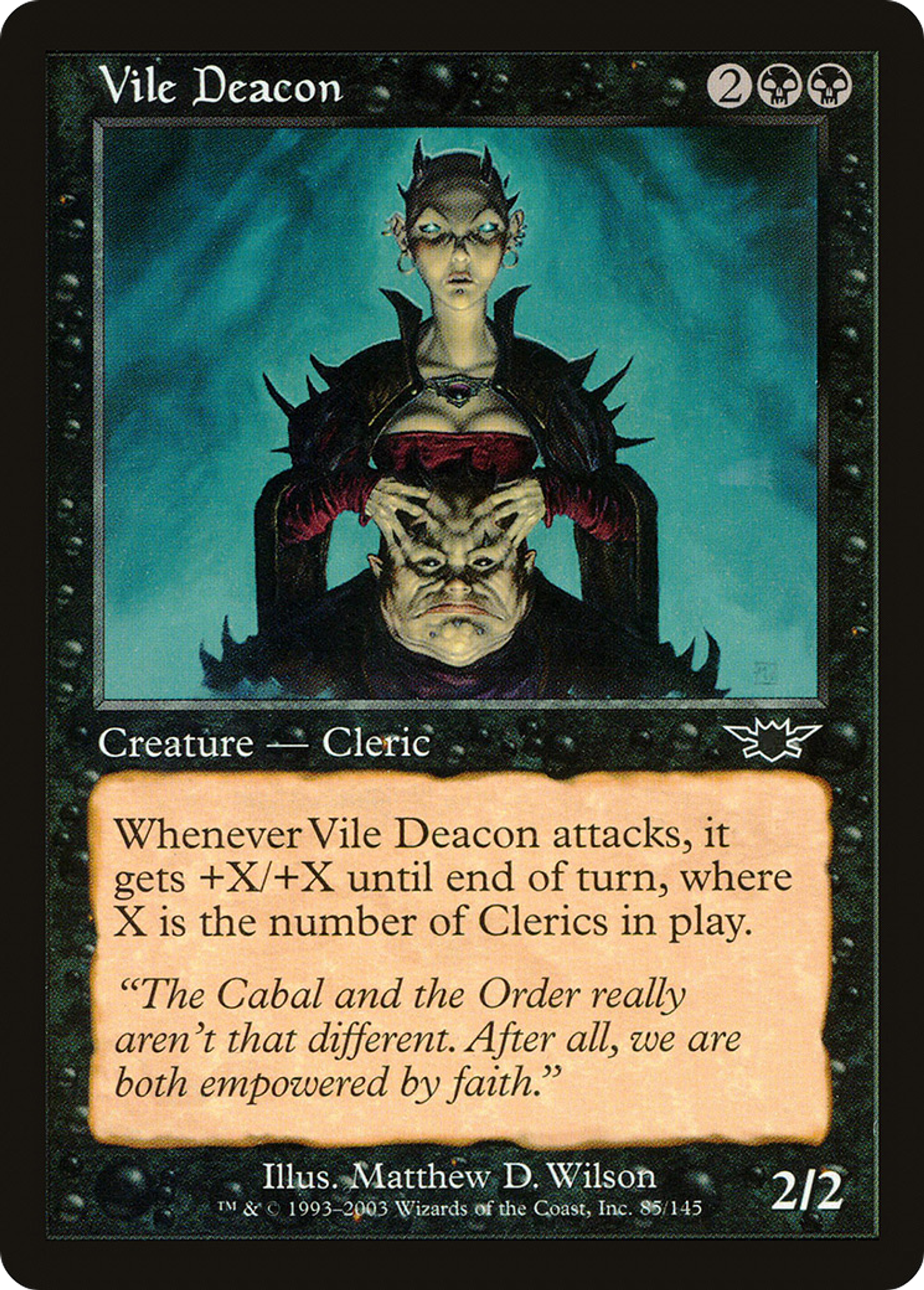 Diacre infâme — Legions — Magic: The Gathering