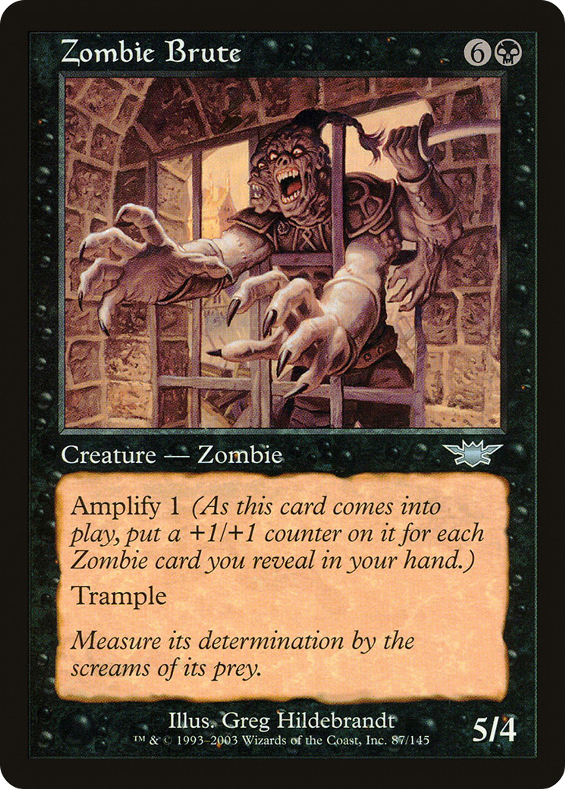 Brute zombie — Legions — Magic: The Gathering