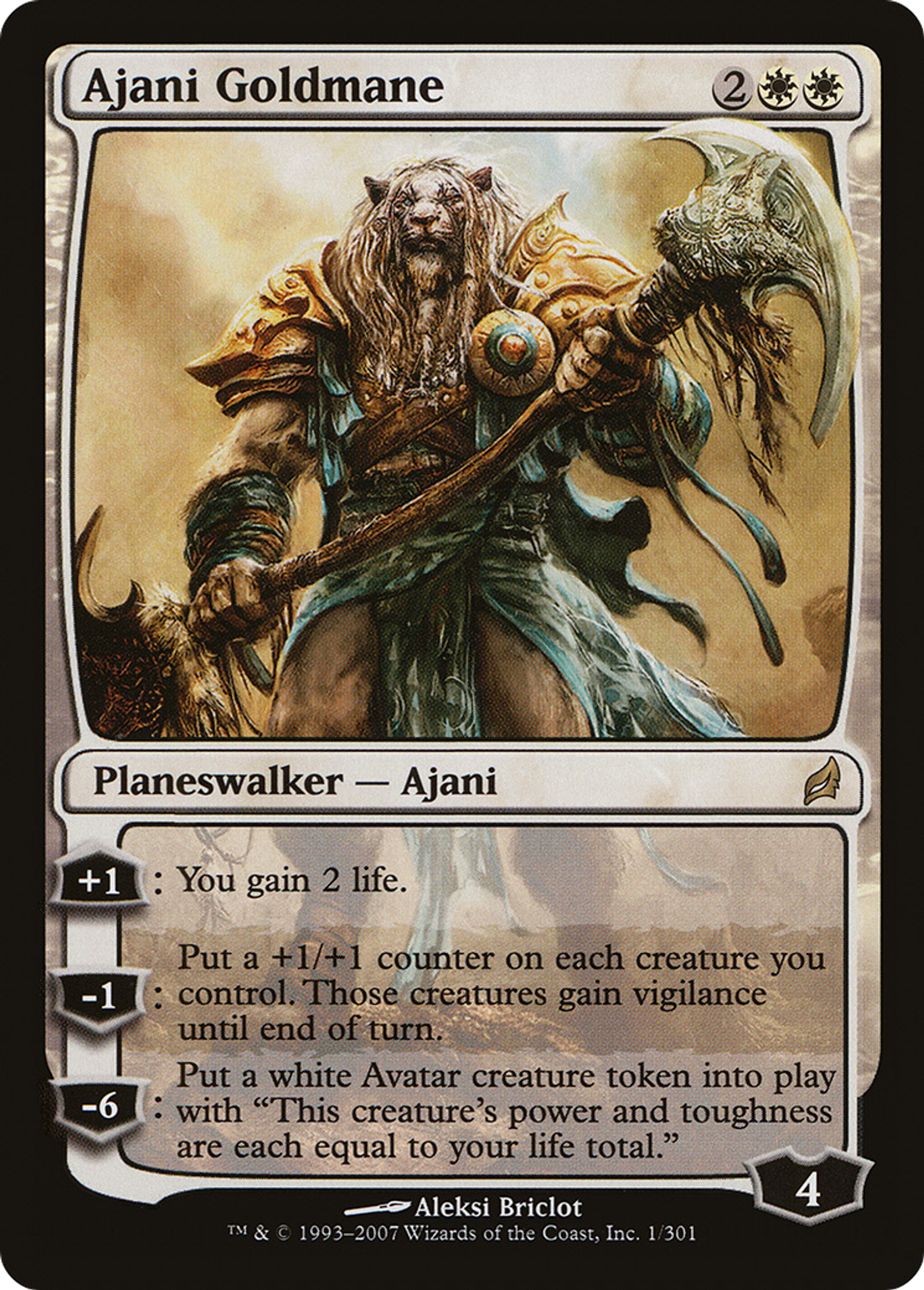 Ajani Goldmane — Lorwyn — Magic: The Gathering