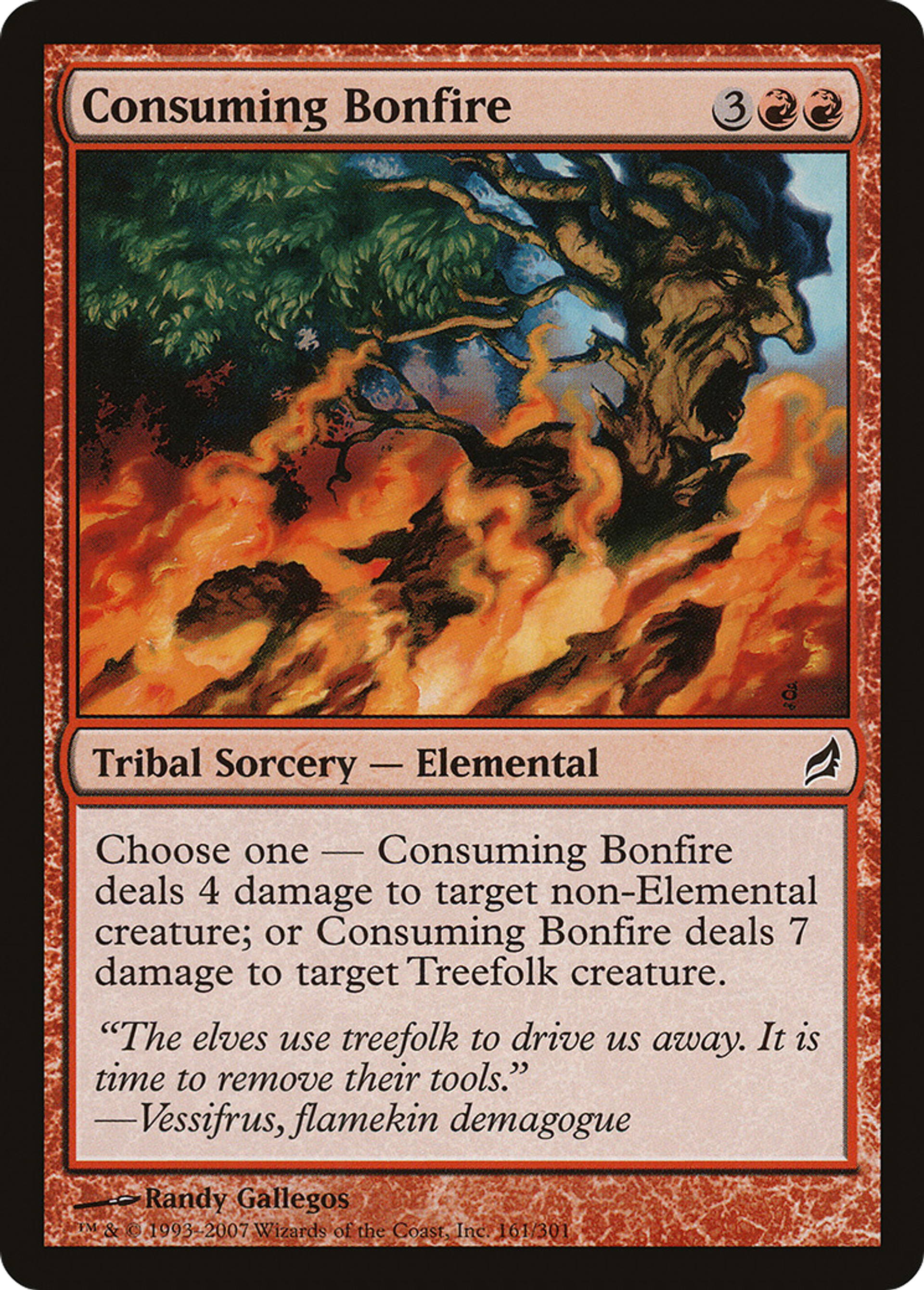 Consuming Bonfire — Lorwyn — Magic: The Gathering