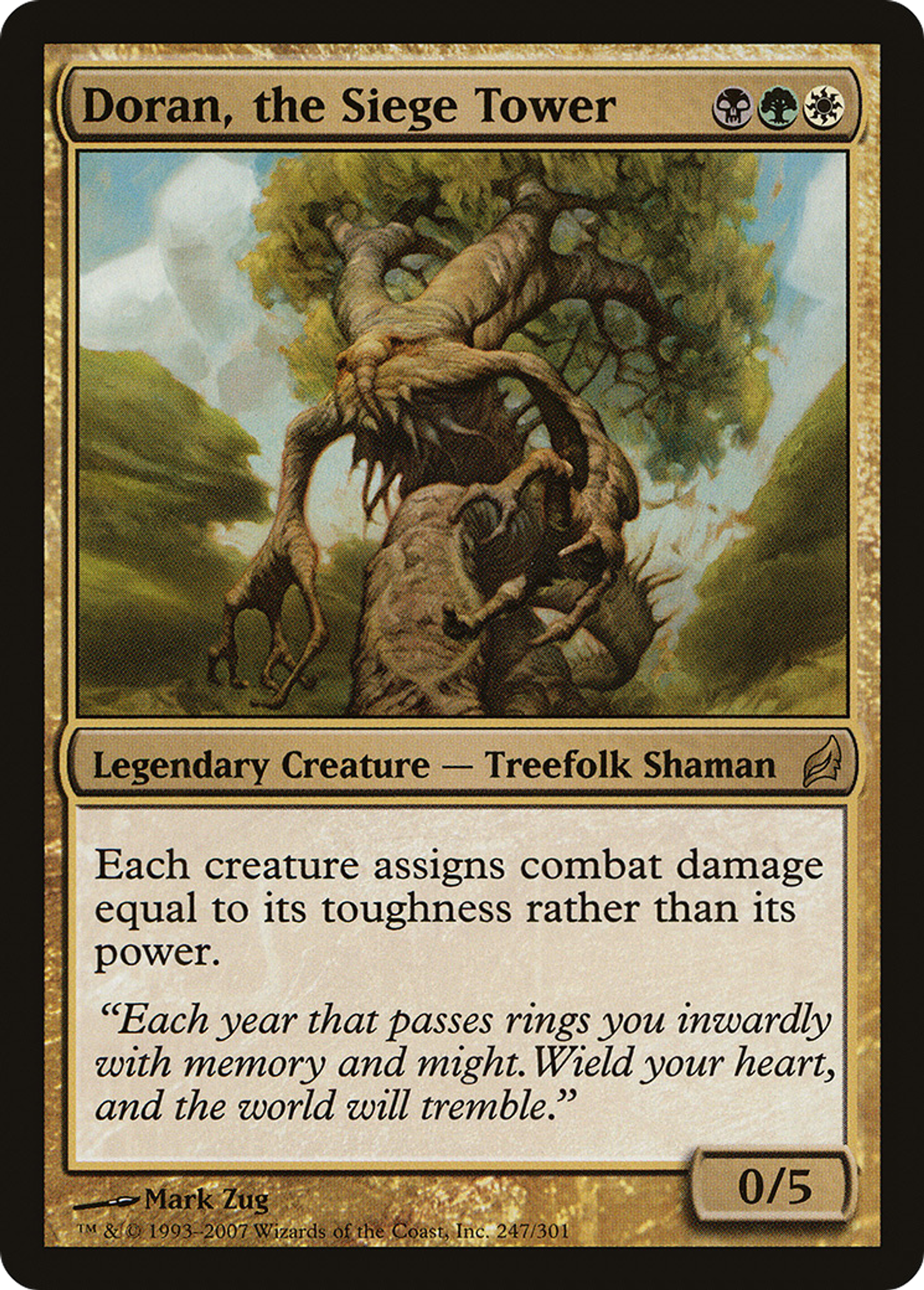 Doran, the Siege Tower — Lorwyn — Magic: The Gathering