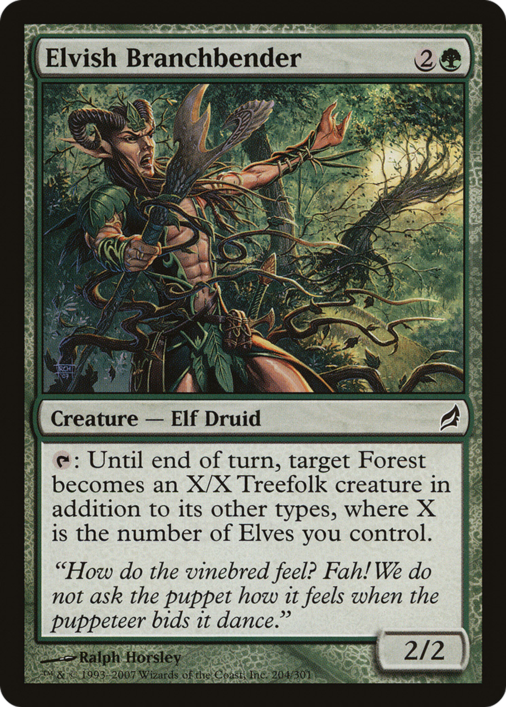 Elvish Branchbender — Lorwyn — Magic: The Gathering