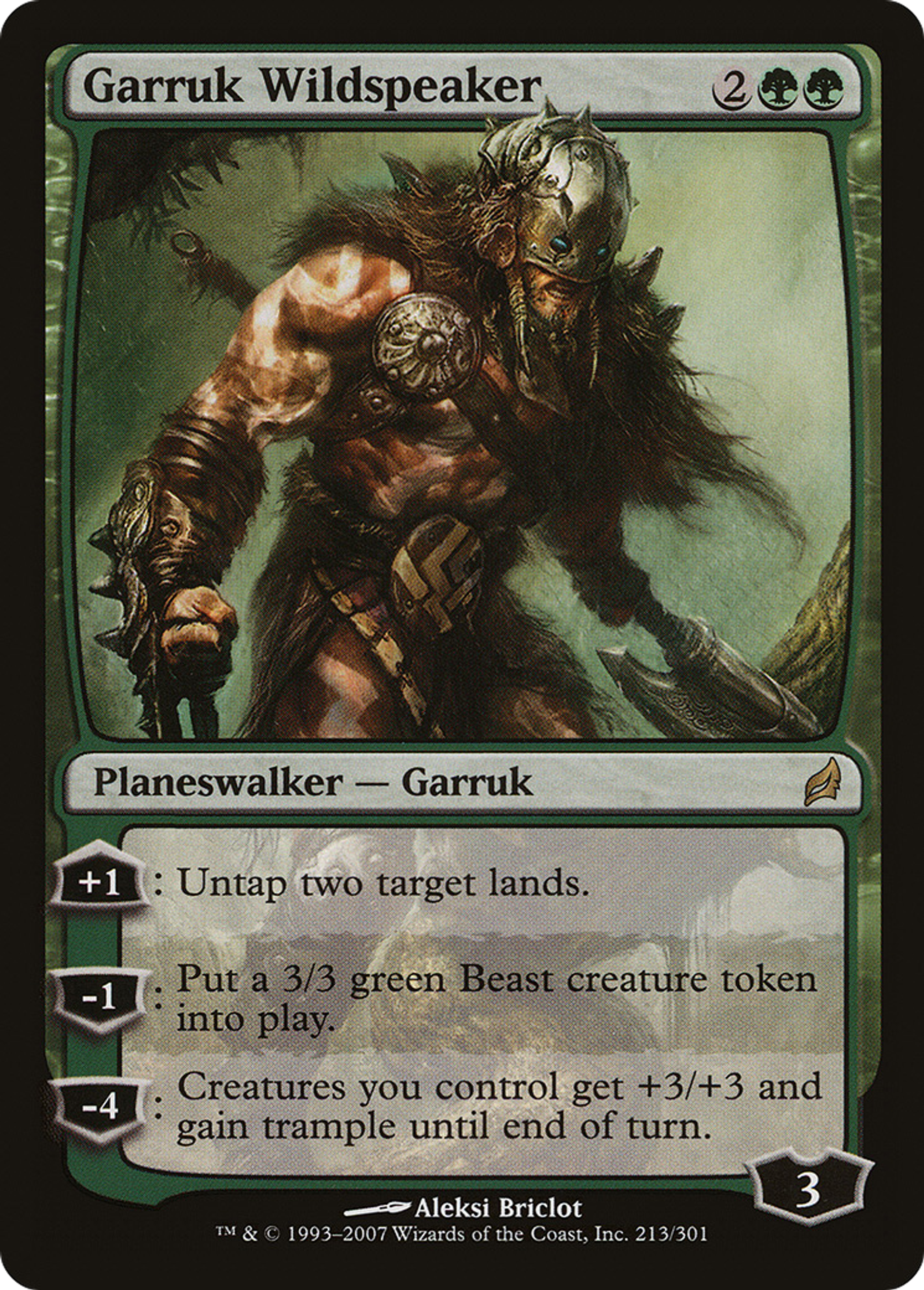 Garruk Wildspeaker — Lorwyn — Magic: The Gathering