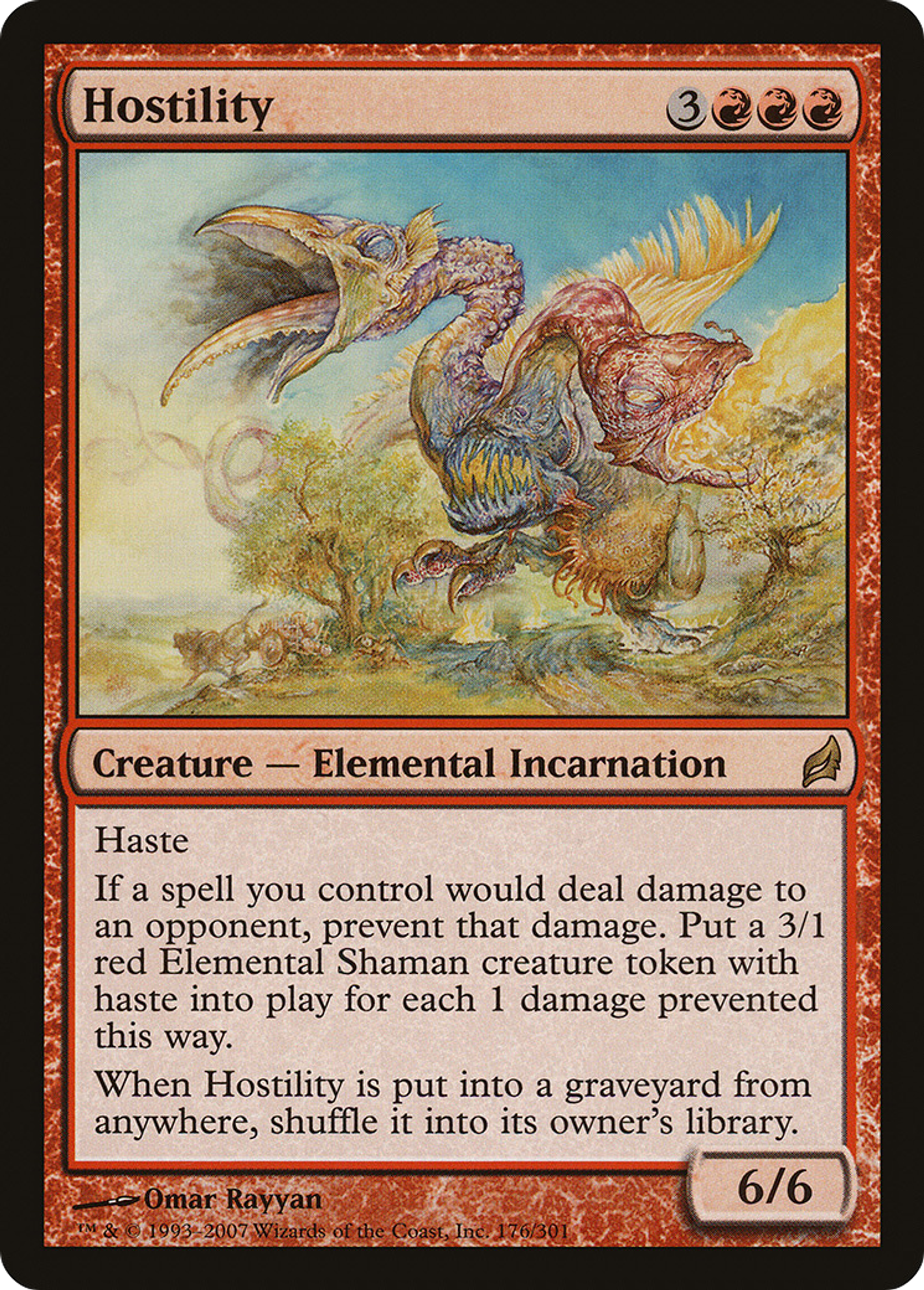 Hostility — Lorwyn — Magic: The Gathering