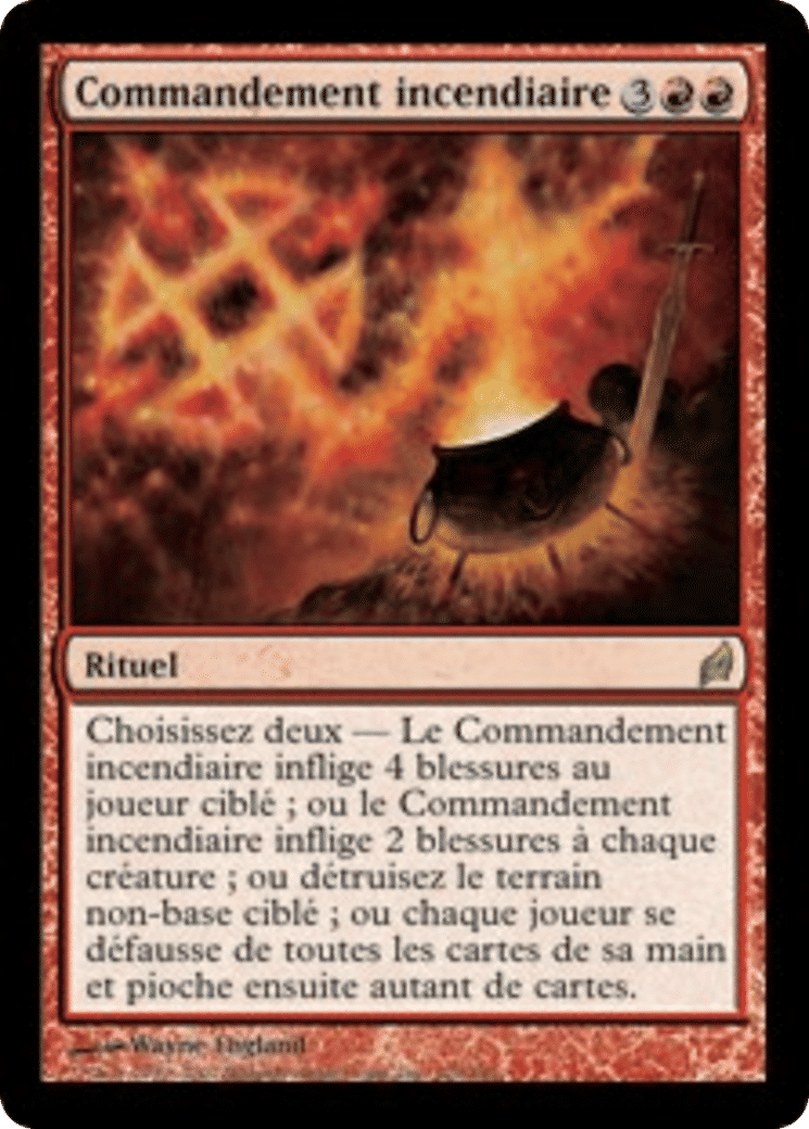 Commandement incendiaire — Lorwyn — Magic: The Gathering