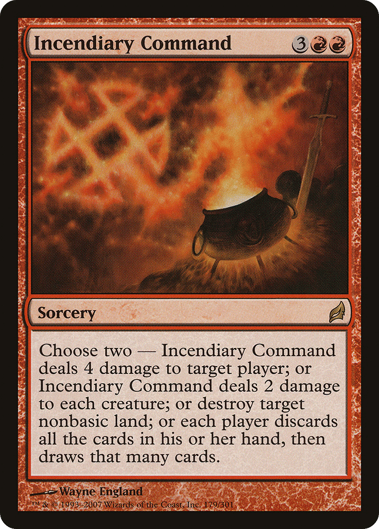 Incendiary Command — Lorwyn — Magic: The Gathering