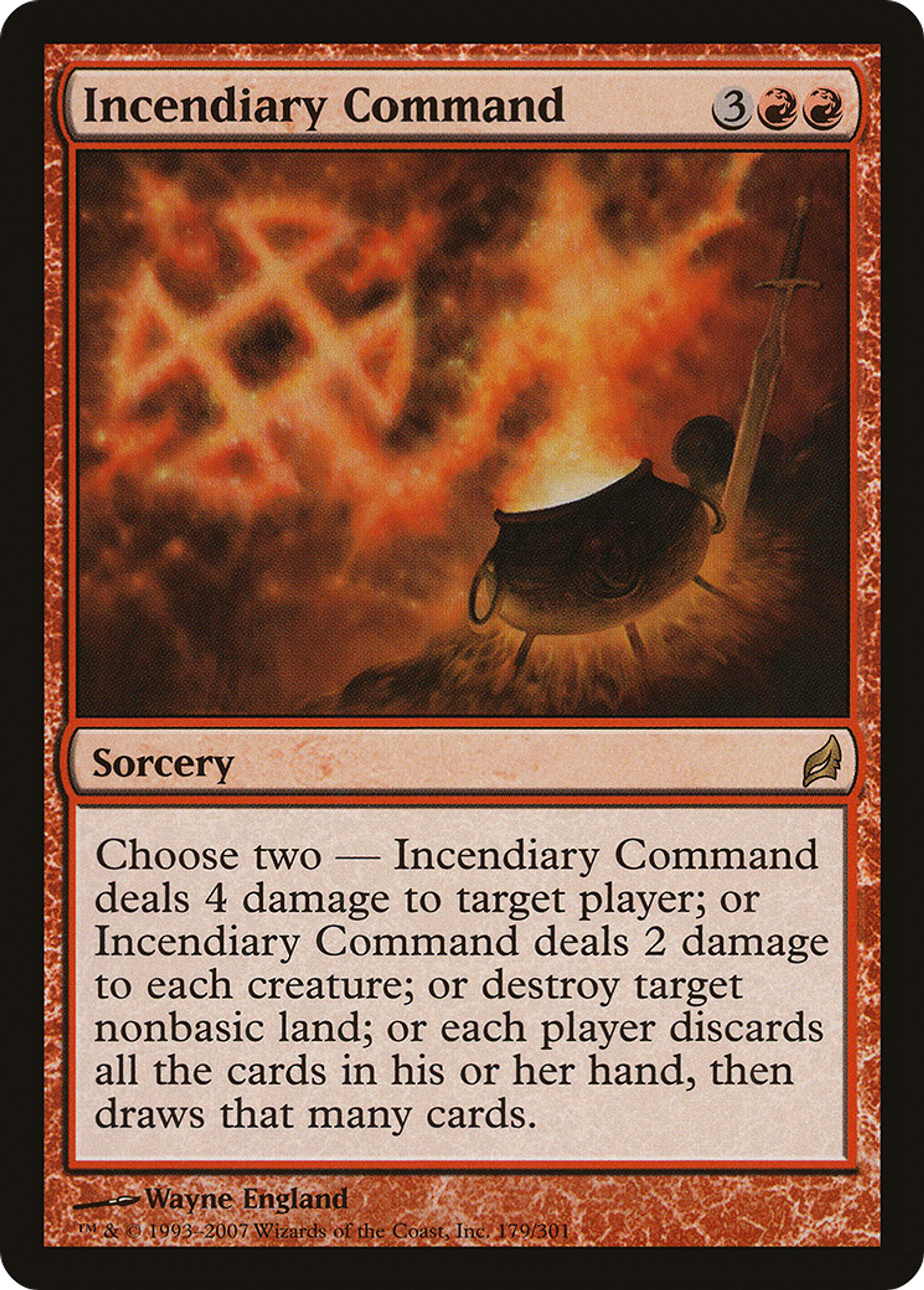 Incendiary Command — Lorwyn — Magic: The Gathering