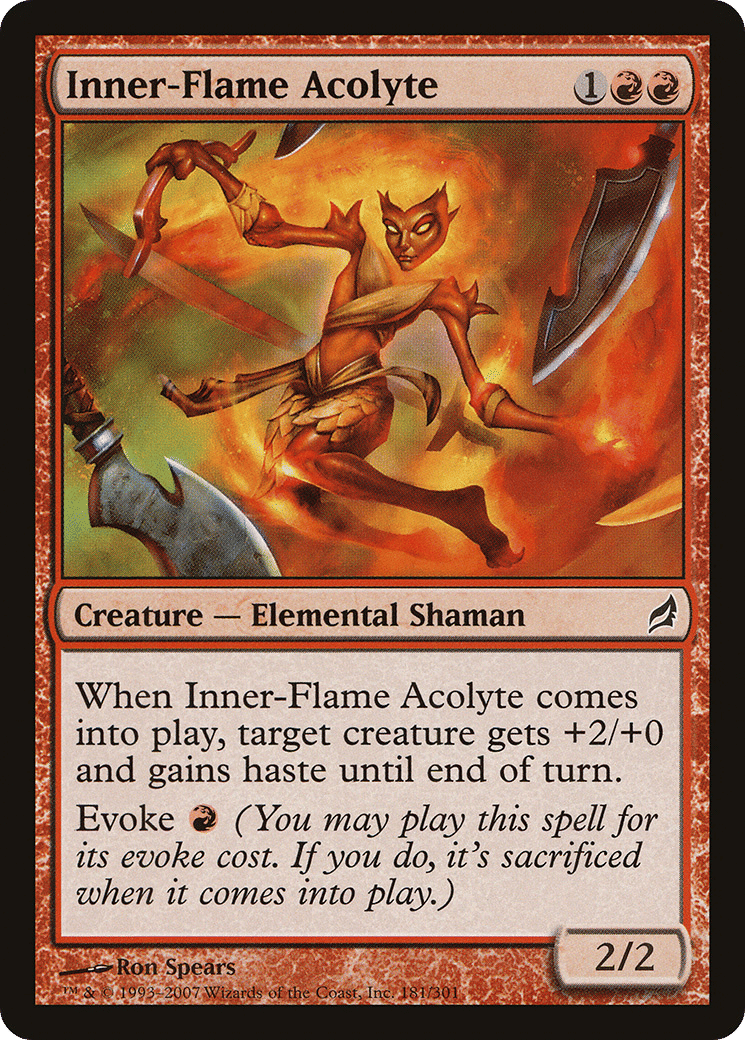Inner-Flame Acolyte — Lorwyn — Magic: The Gathering