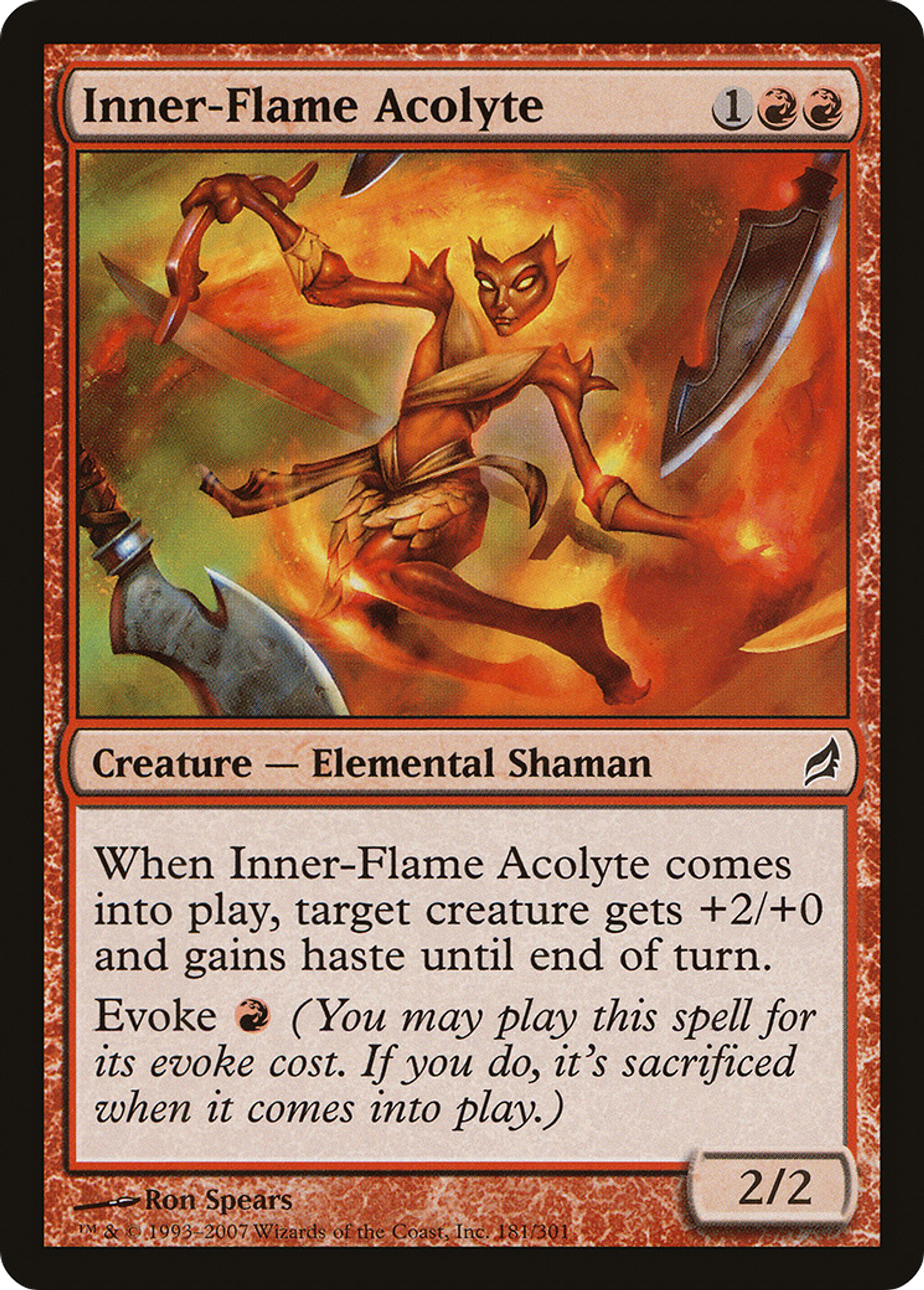 Inner-Flame Acolyte — Lorwyn — Magic: The Gathering