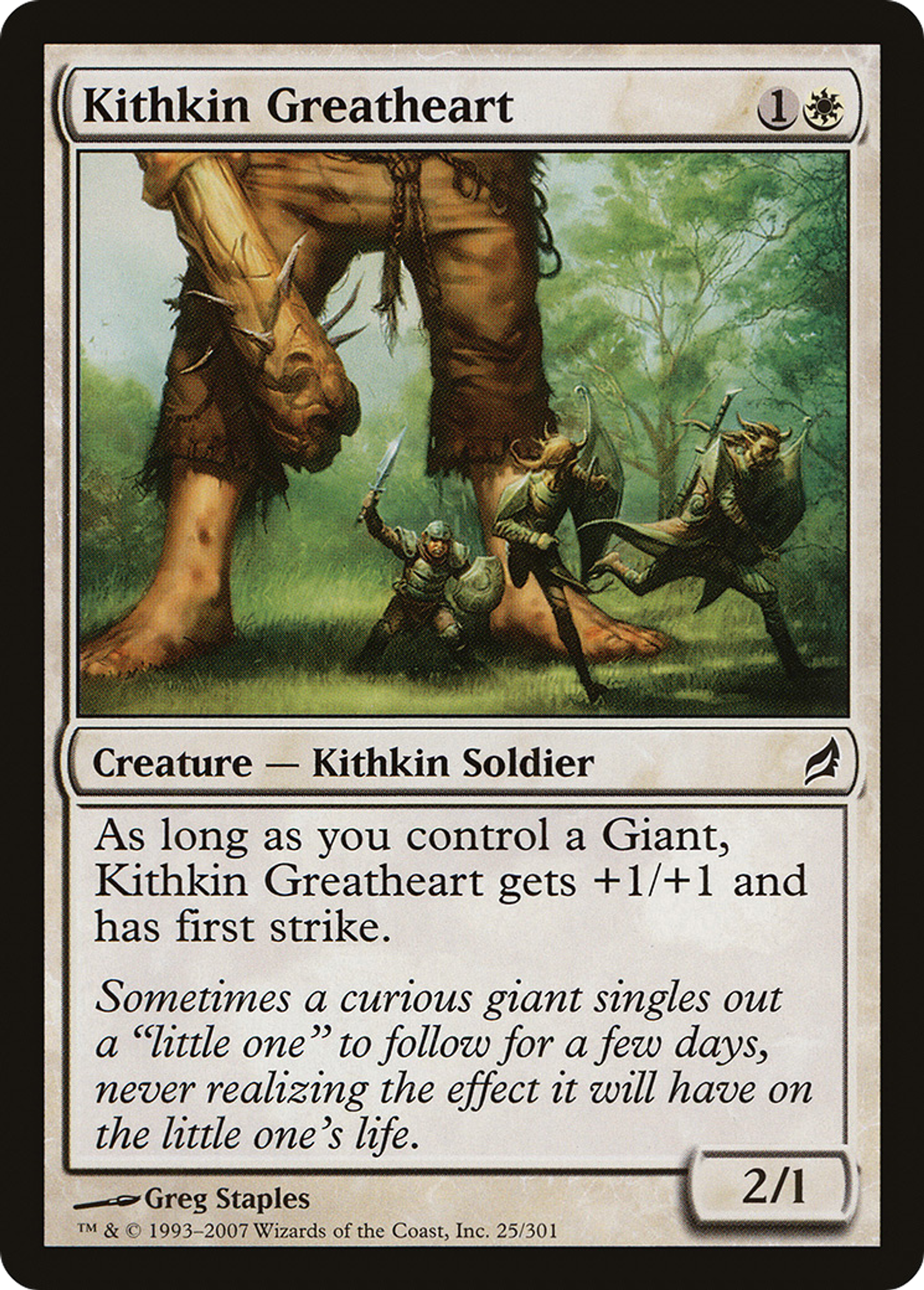 Kithkin Greatheart — Lorwyn — Magic: The Gathering