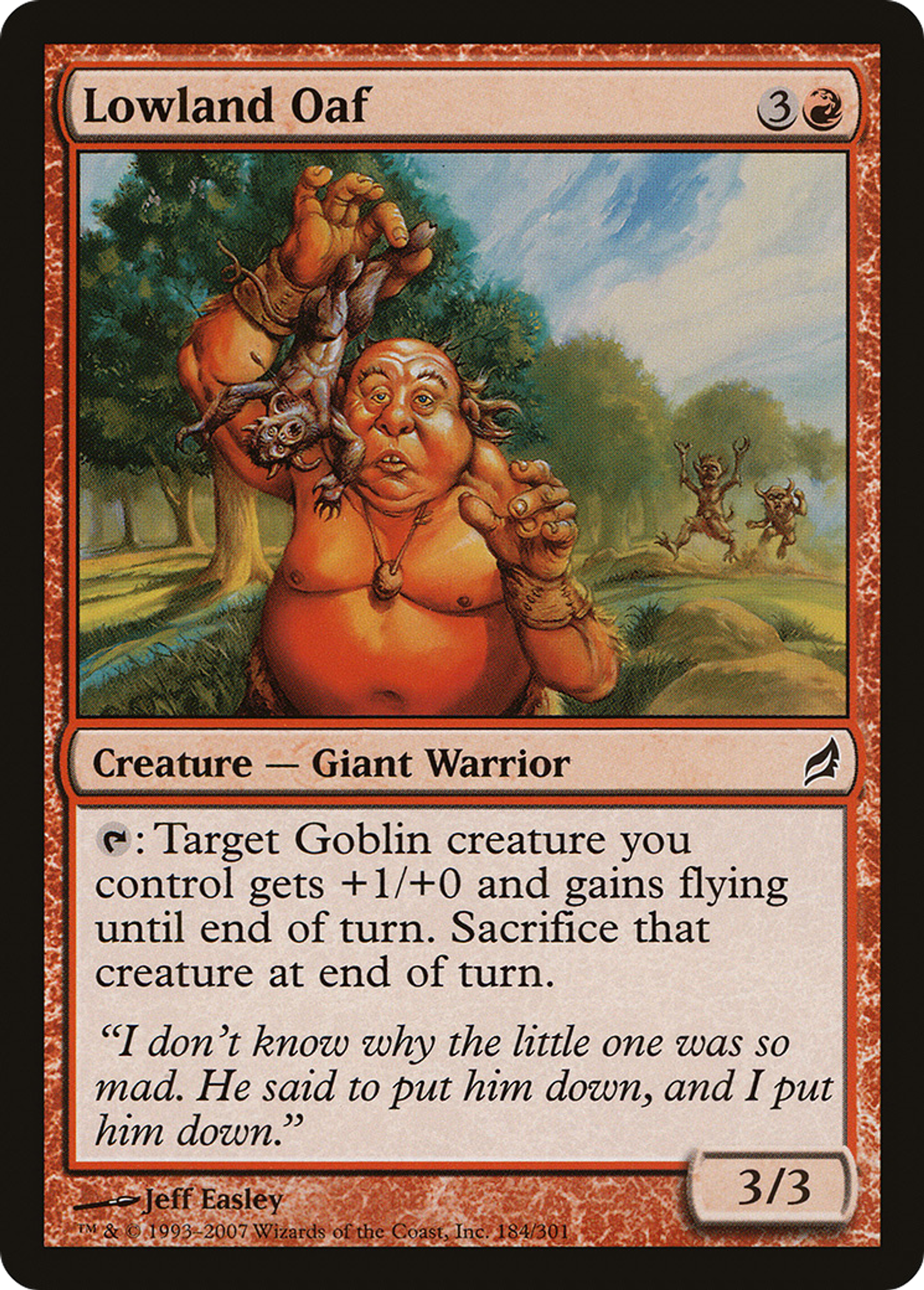 Lowland Oaf — Lorwyn — Magic: The Gathering
