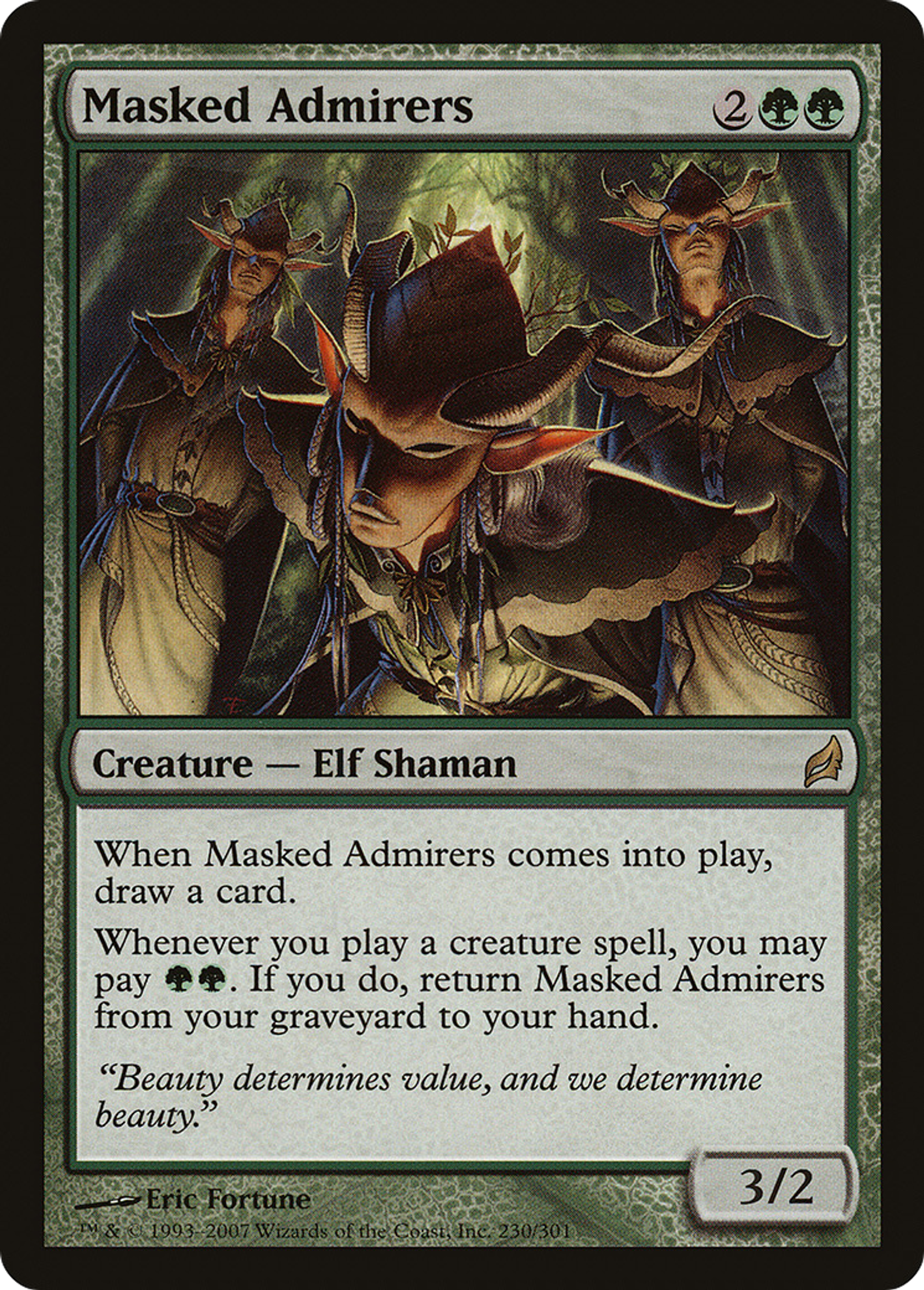 Masked Admirers — Lorwyn — Magic: The Gathering
