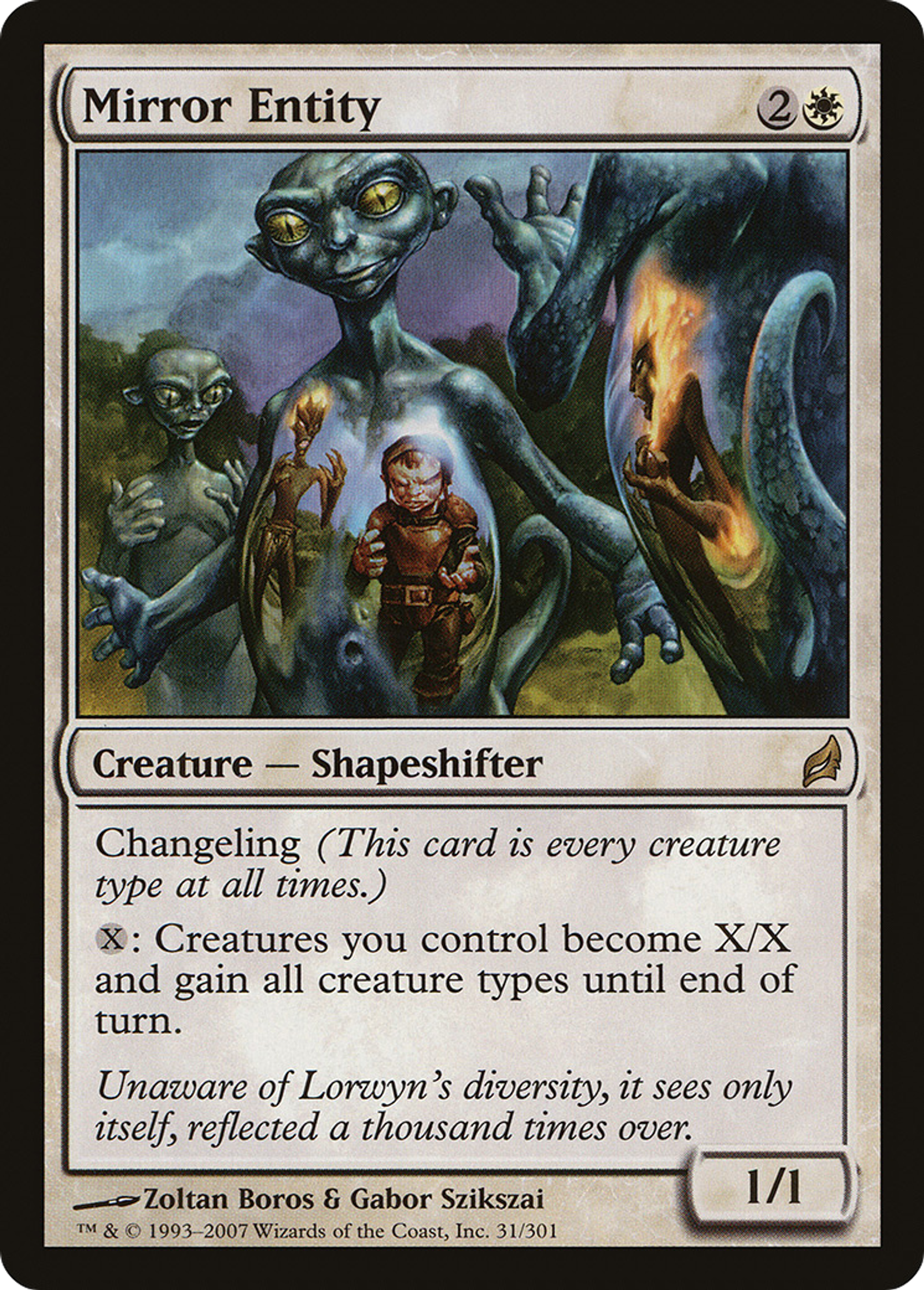 Mirror Entity — Lorwyn — Magic: The Gathering