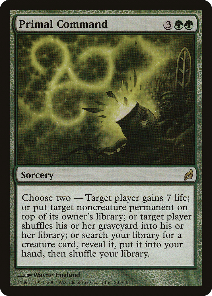 Primal Command — Lorwyn — Magic: The Gathering