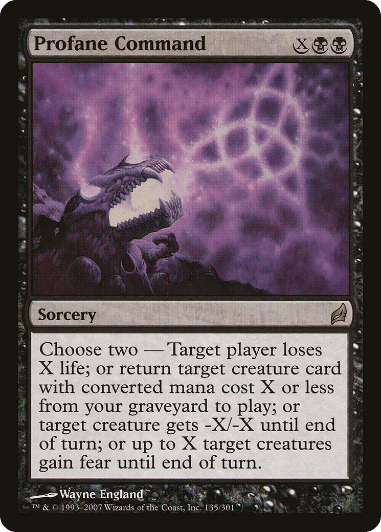 Profane Command — Lorwyn — Magic: The Gathering
