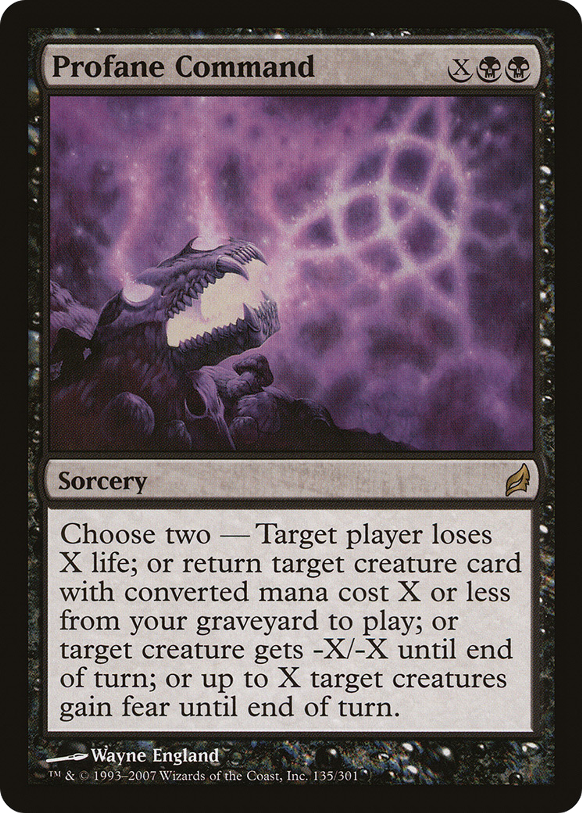 Profane Command — Lorwyn — Magic: The Gathering