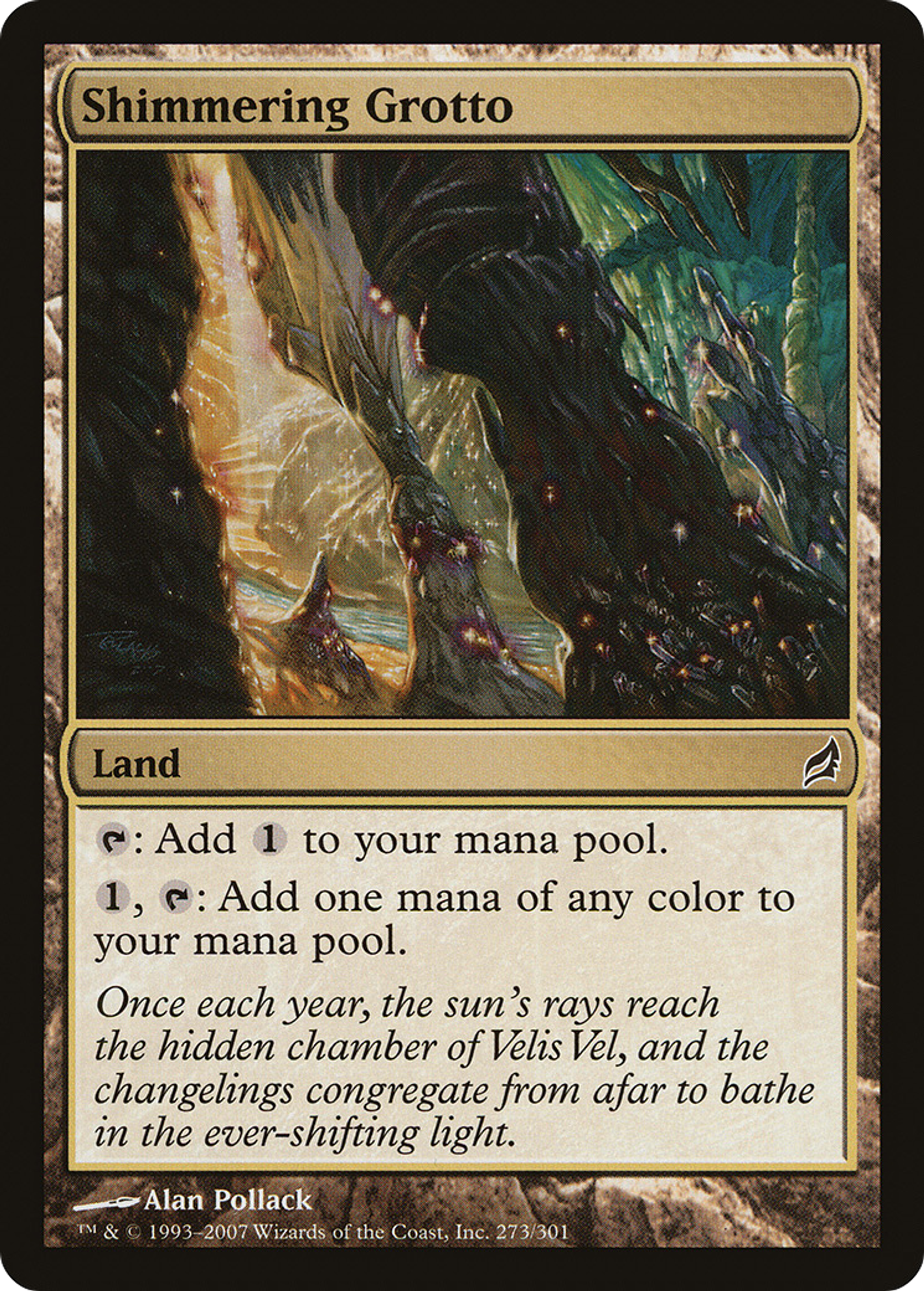 Shimmering Grotto — Lorwyn — Magic: The Gathering
