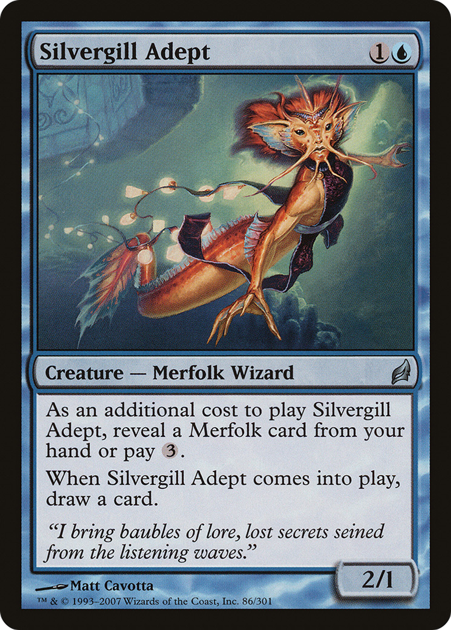 Silvergill Adept — Lorwyn — Magic: The Gathering