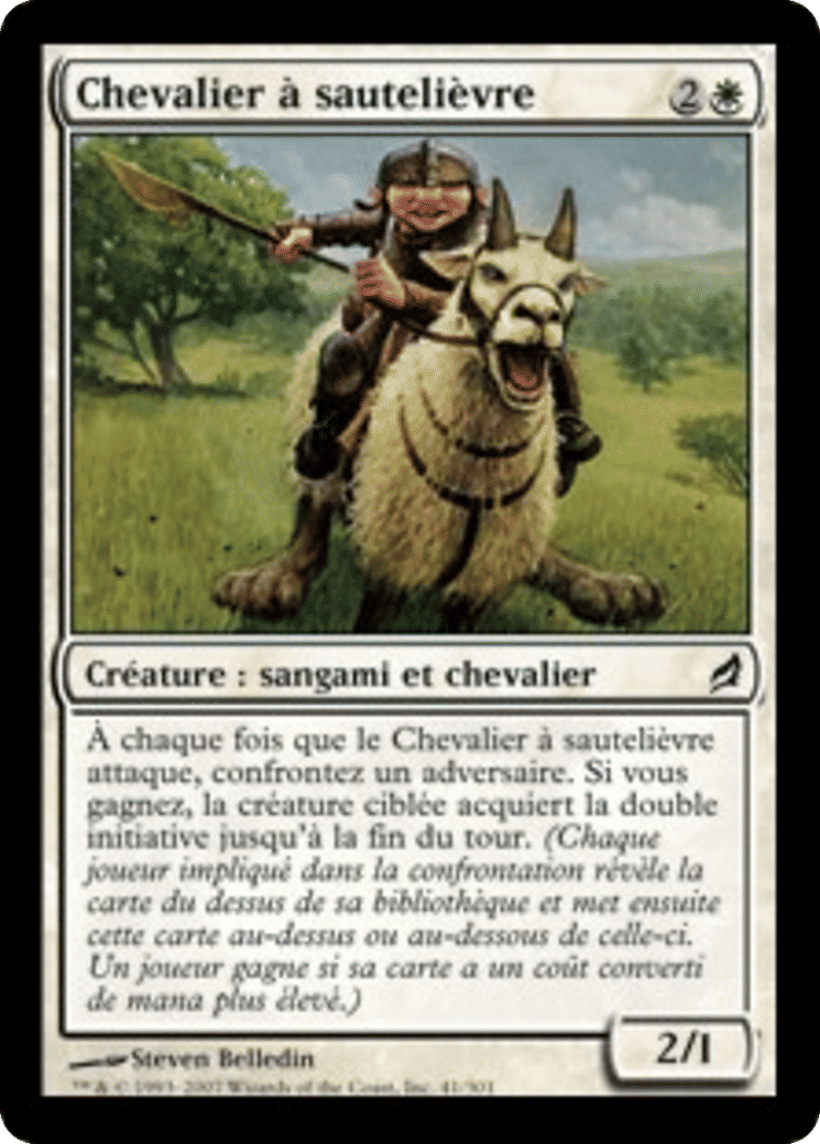 Chevalier à sautelièvre — Lorwyn — Magic: The Gathering