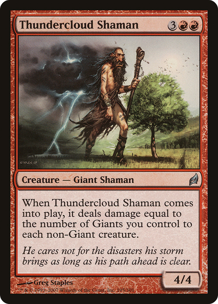 Thundercloud Shaman — Lorwyn — Magic: The Gathering